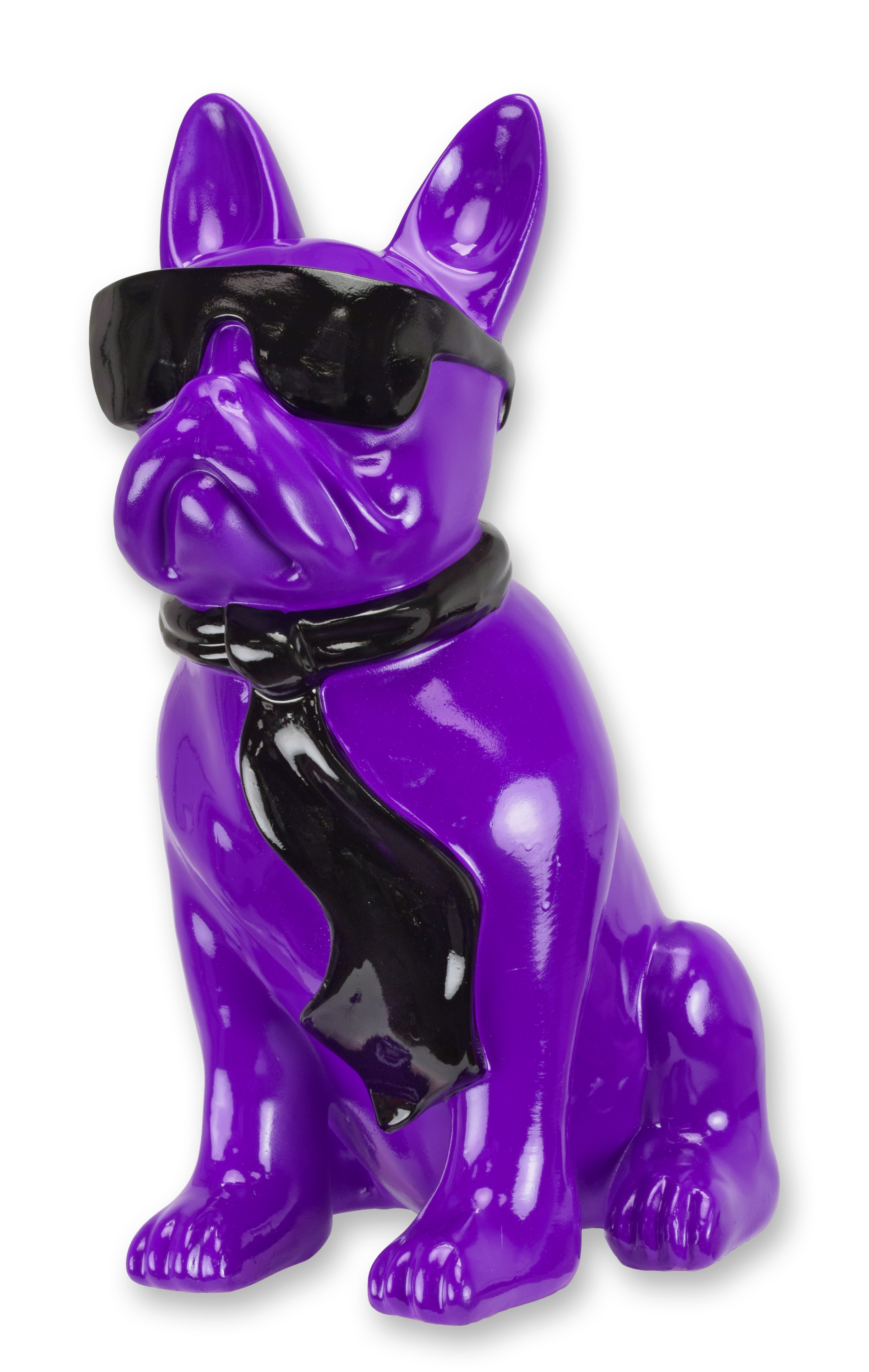 Hund, Statue, Lila, Sonnenbrille, Schal