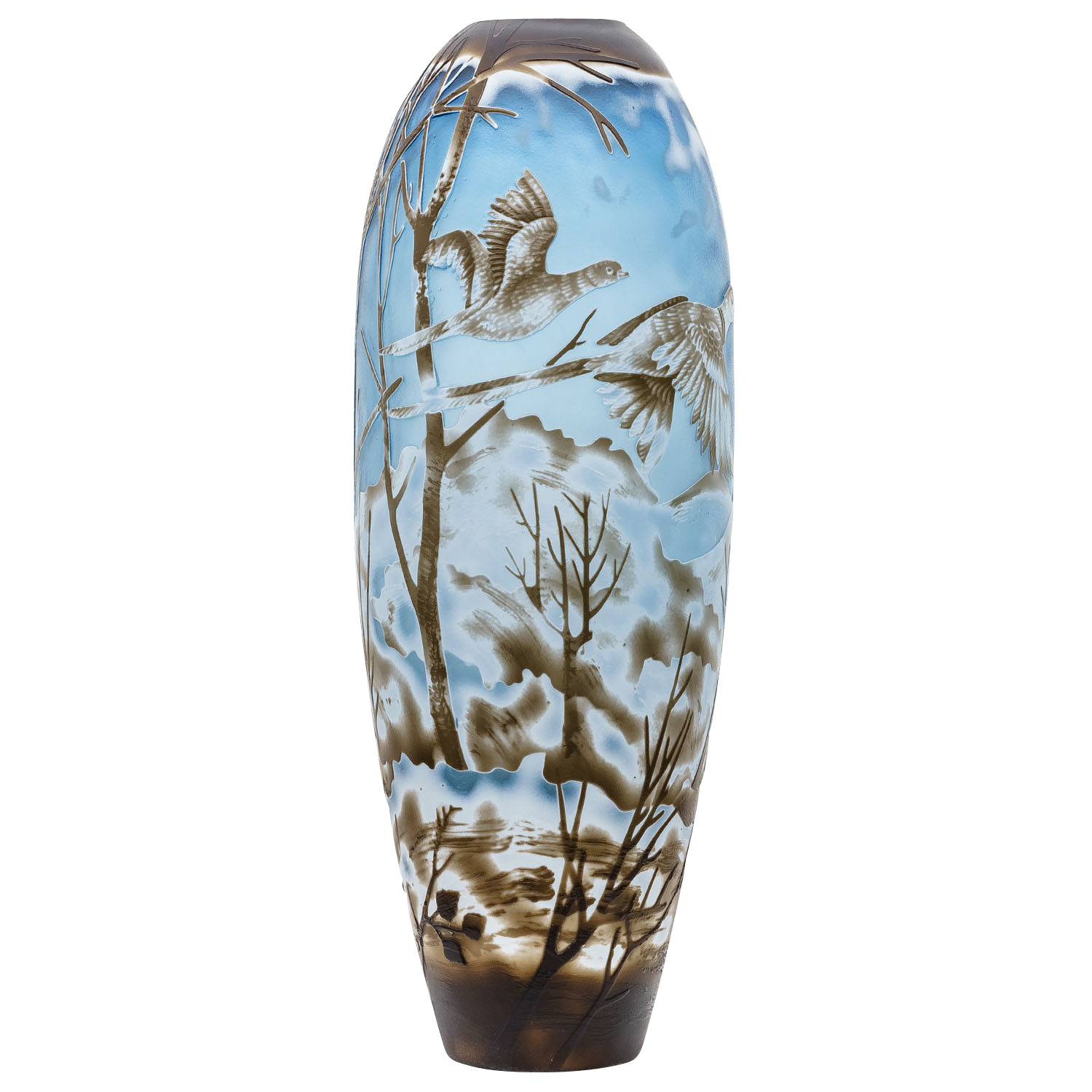GV-50-2 Vase Replika nach Galle Gallé Glasvase Glas Antik-Jugendstil-Stil Kopie c1