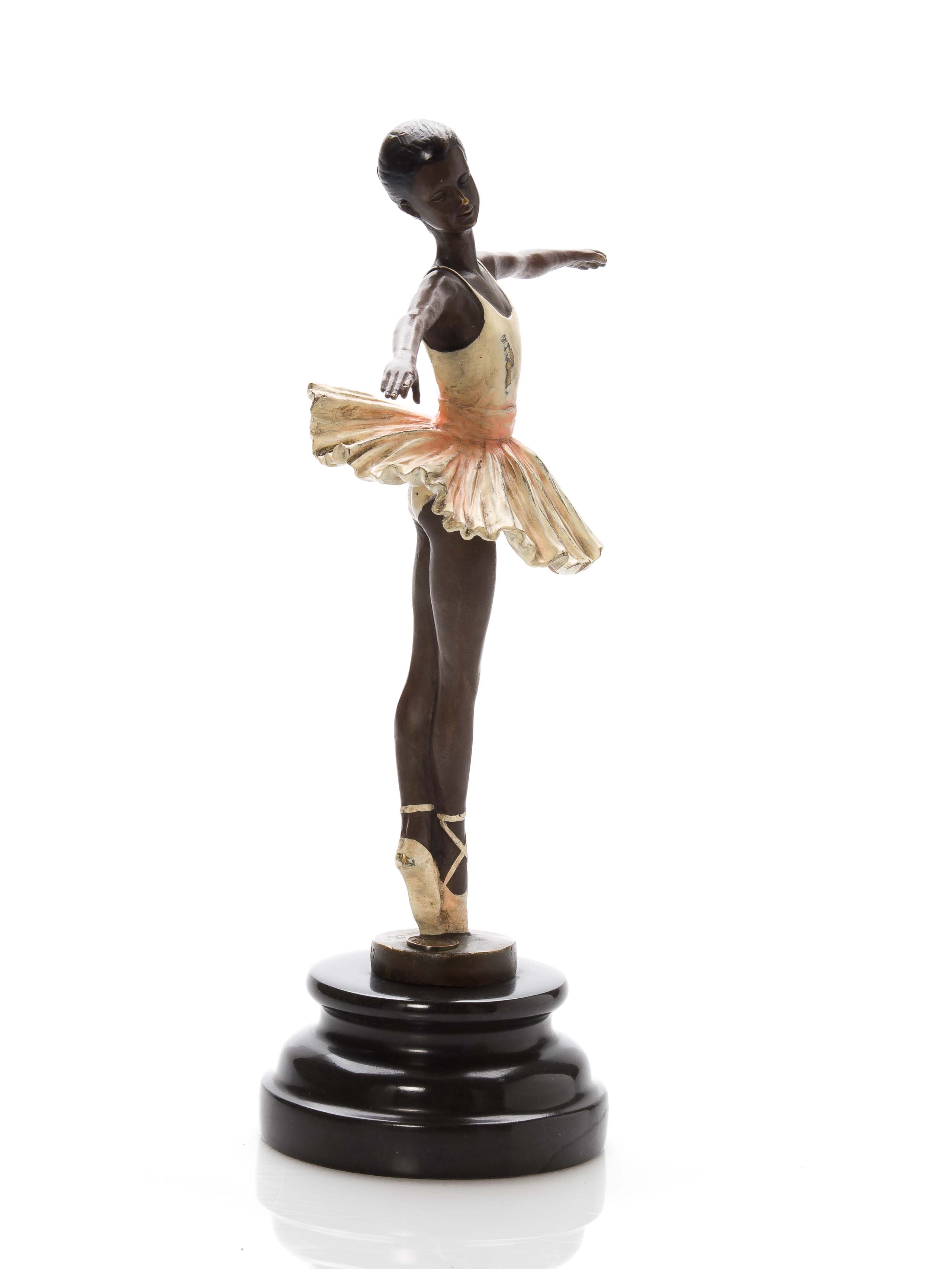 Bronze Skulptur Ballett Tänzerin Ballerina dancer antik stil sculpture figure