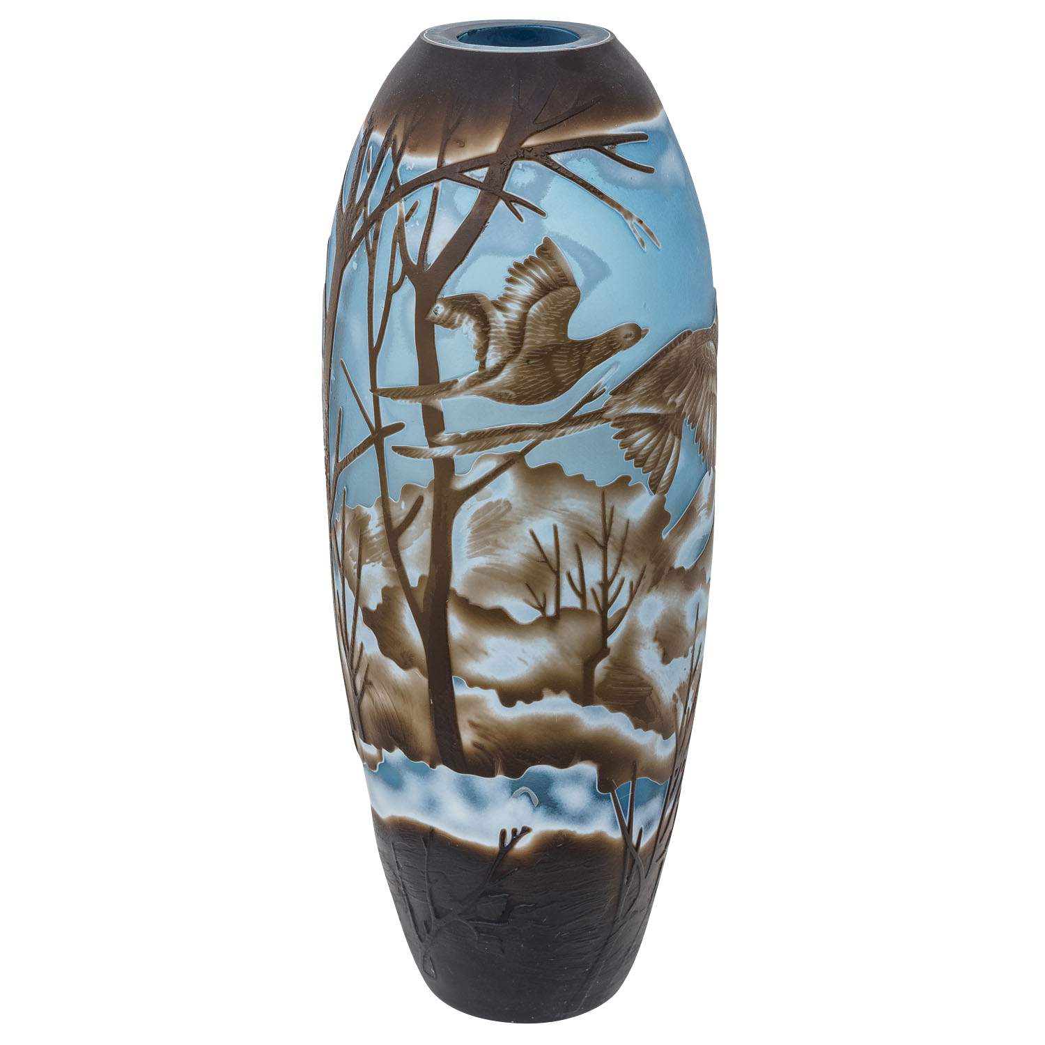 GV-51-4 Vase Replika nach Galle Gallé Glasvase Glas Antik-Jugendstil-Stil Kopie c2