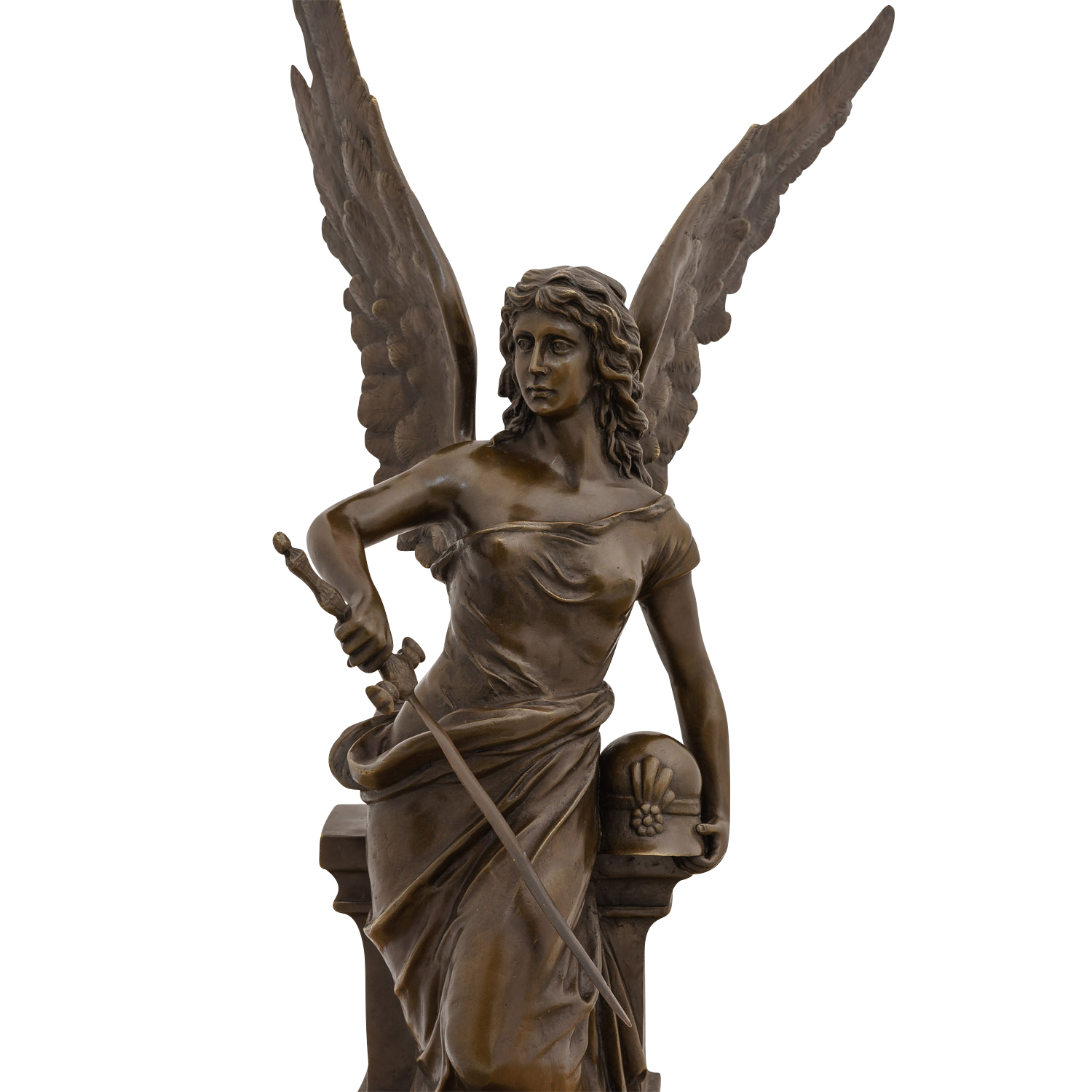 Bronzeskulptur Göttin Minerva Mythologie Bronze Figur Statue Antik-Stil 74cm