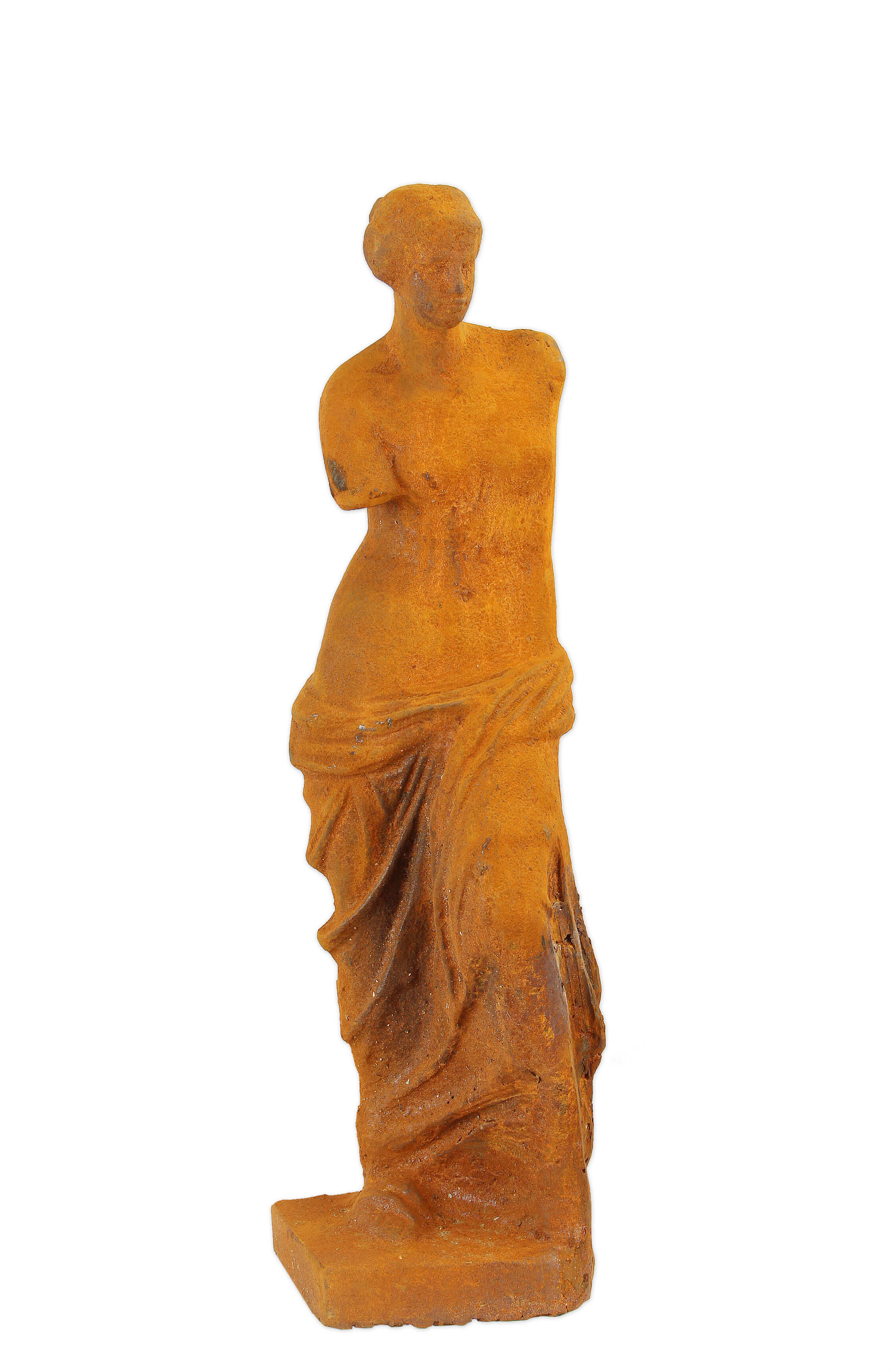 Figurita de hierro fundido oxidada de Venus réplica diseño retro decoración