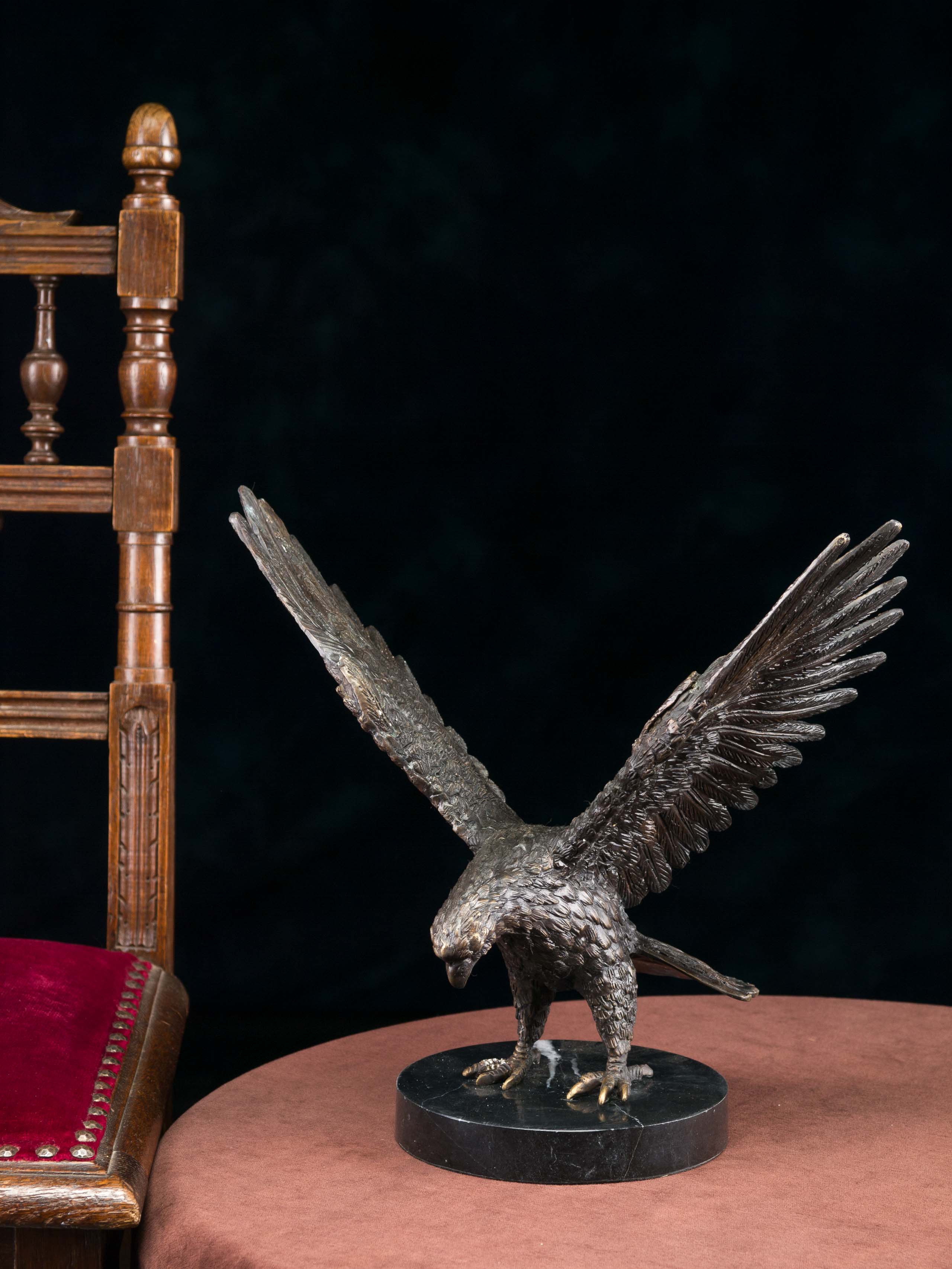 Details zu  Bronze Skulptur Adler Bronzeskulptur sculpture eagle im antiken Stil gefertigt