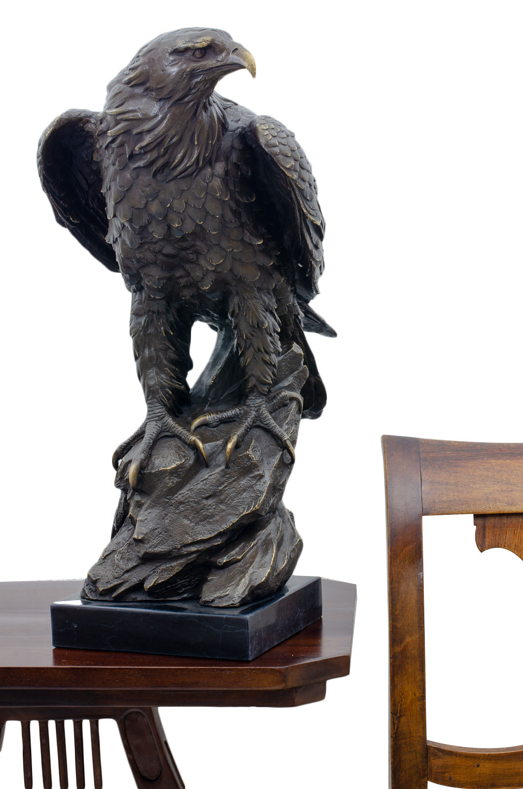 Bronzeskulptur Adler im Antik-Stil Bronze Figur Statue 51cm