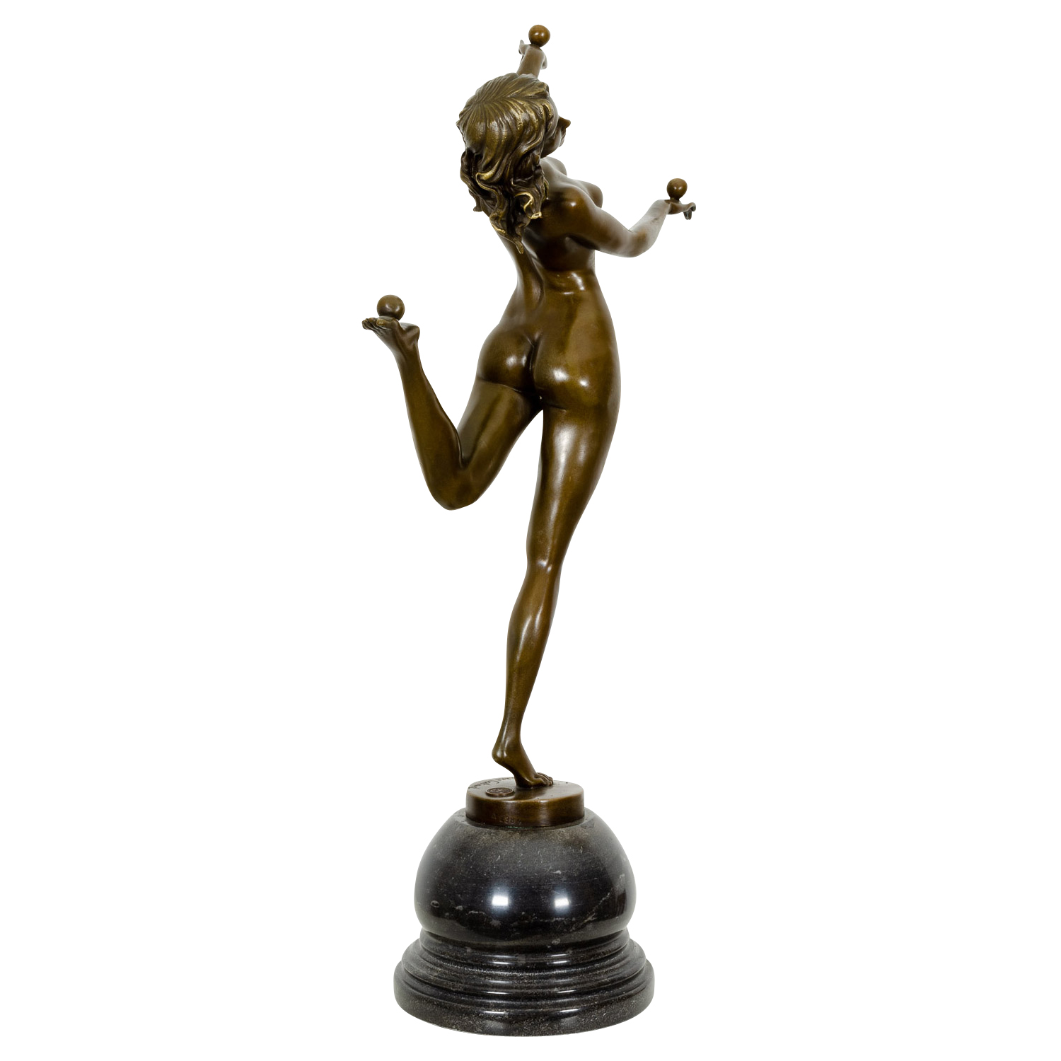 Bronzeskulptur Frau Trickstress im Antik-Stil Bronze Figur Statue 54cm