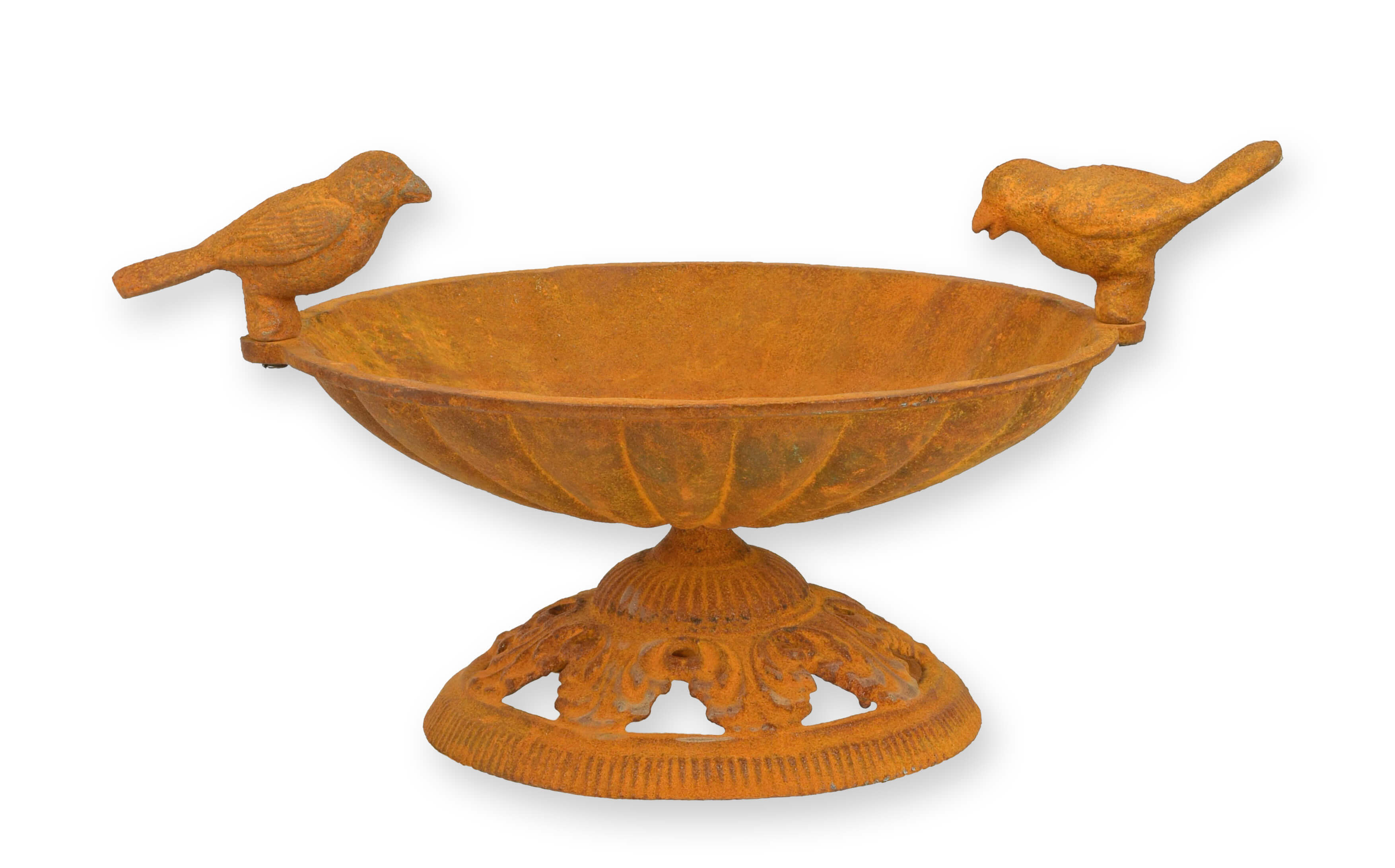 rust, Vogelfigur, Schale, Becken, Garten-Dekoration