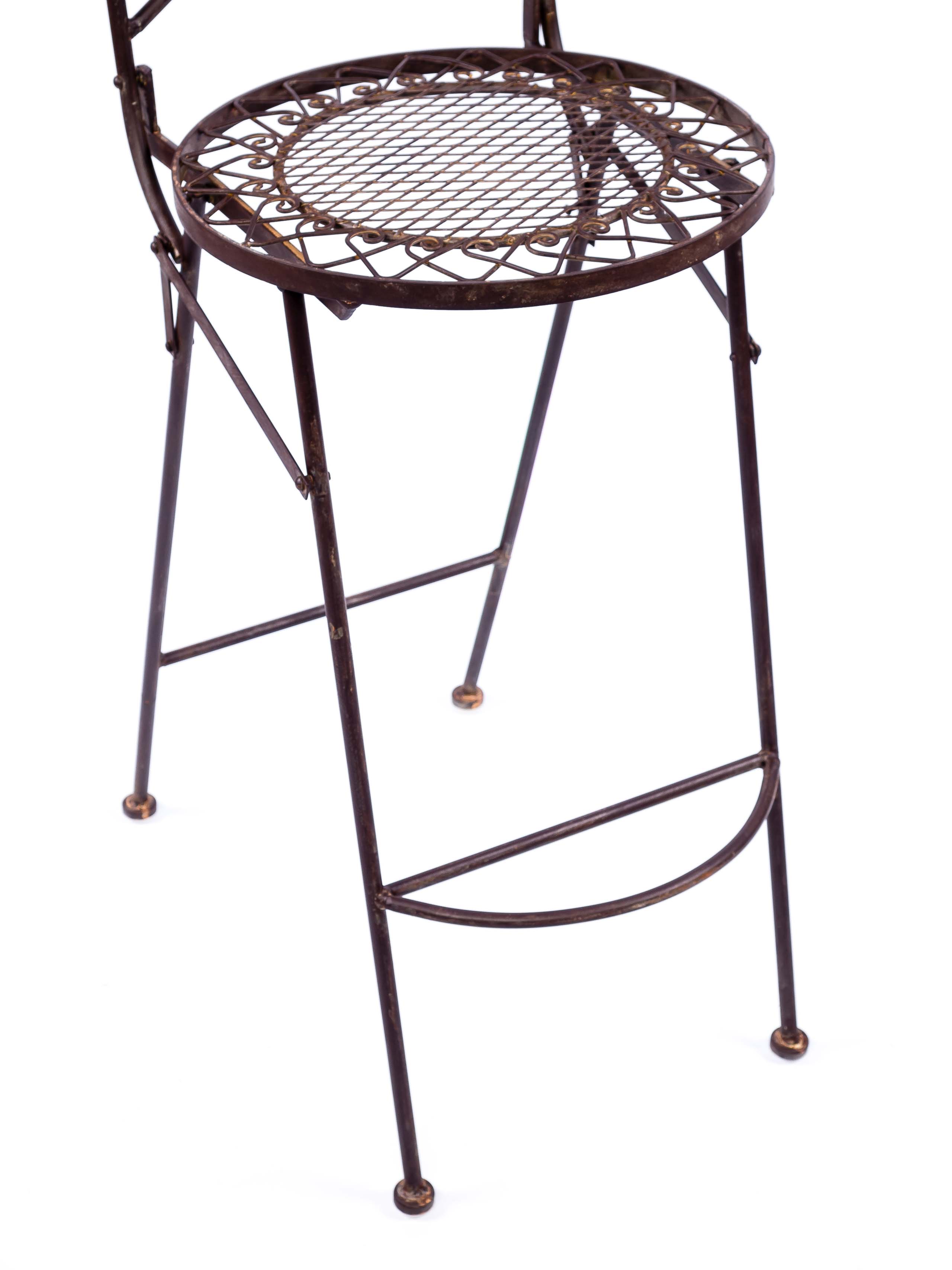 Barhocker Bar Stuhl Gartenstuhl Klappstuhl antik Stil garden chair furniture