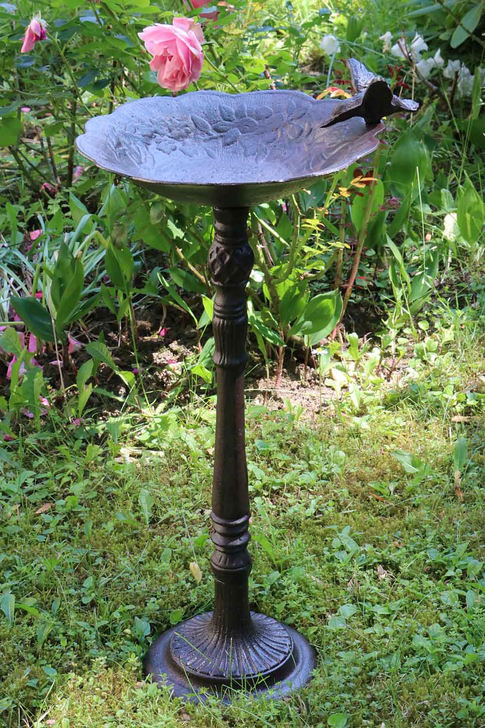 Vogeltränke Vogelbad Garten Vogelbecken Vogel Eisen antik Stil birdbath garden