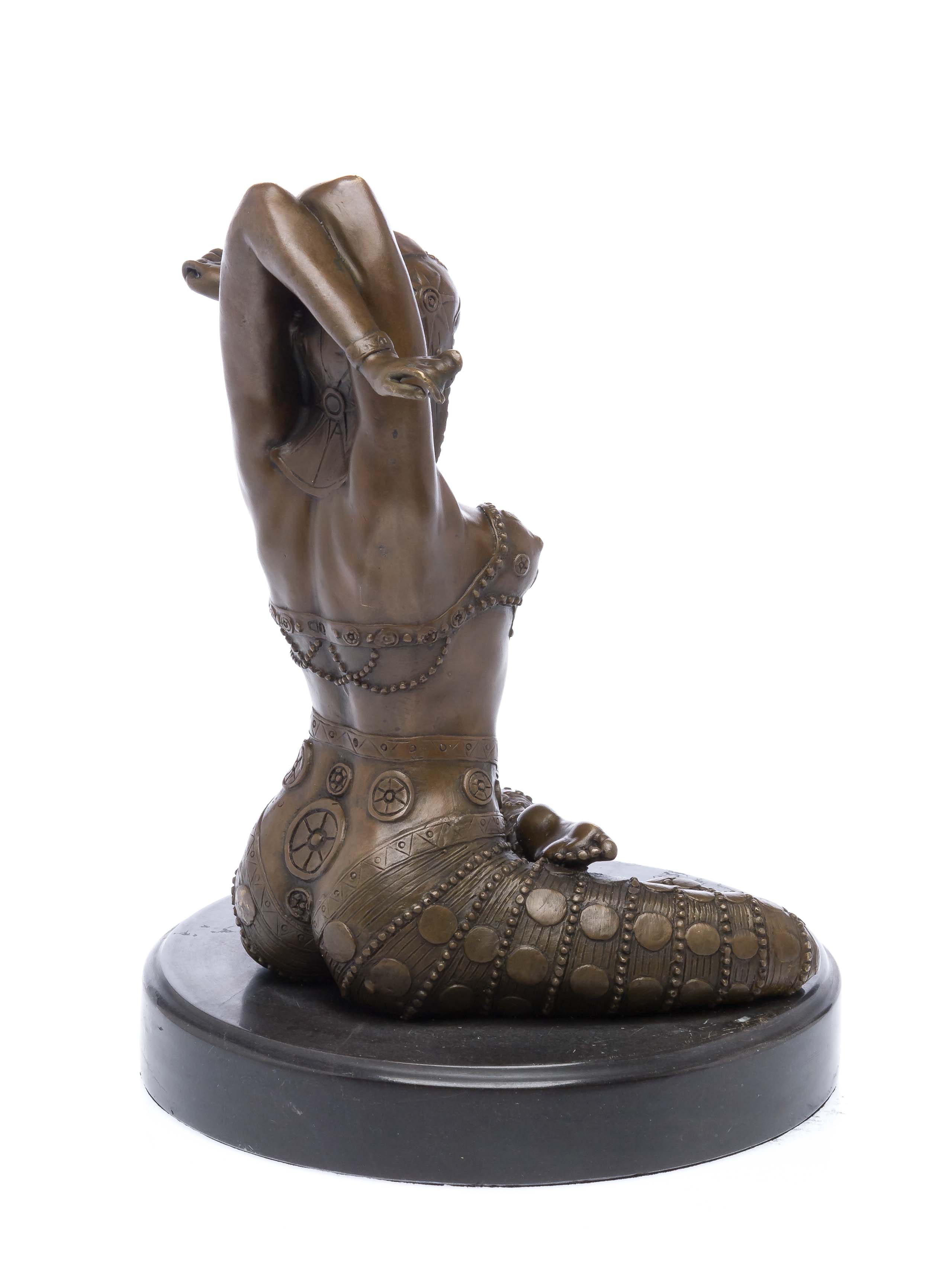 Bronzeskulptur Art Deko Stil Tänzerin Bronze Skulptur Figur sculpture danseuse