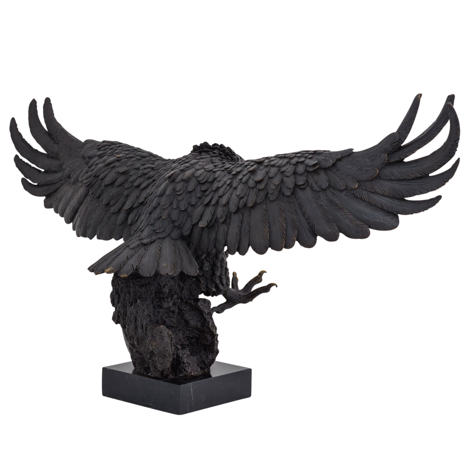 Bronzeskulptur Adler Bronze Figur Statue Skulptur Dekoration Antik-Stil 73cm