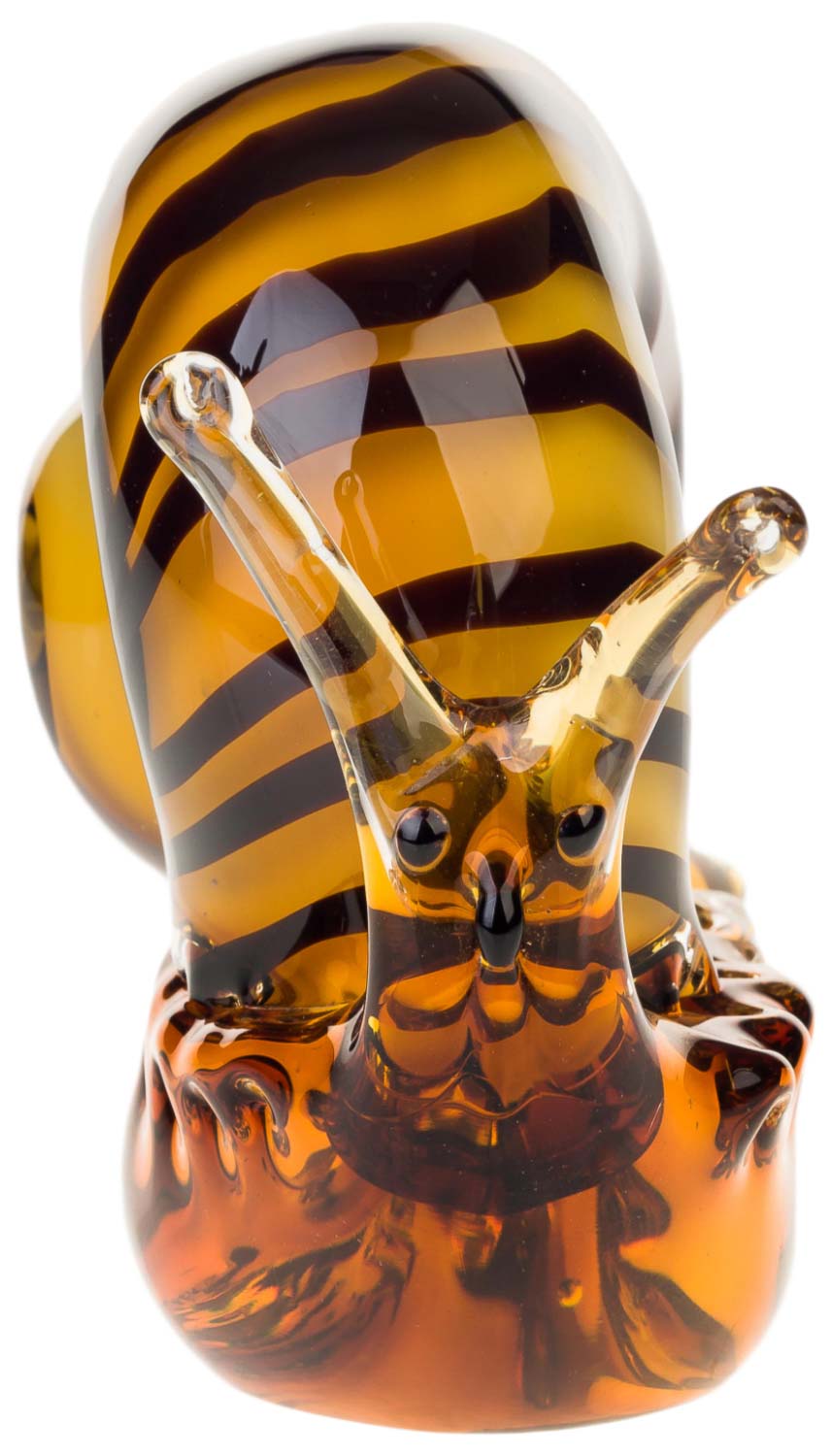 Glasfigur Schnecke Glas im Murano Antik Stil - 18cm