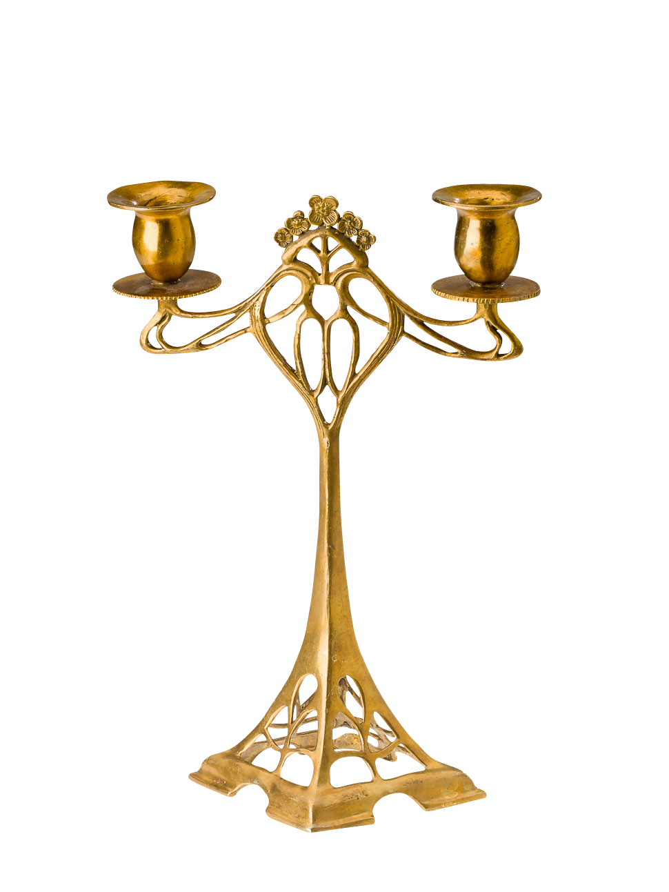 Kerzenständer Leuchter 28cm Kerzenleuchter goldfarben Antik-Stil candlesticks