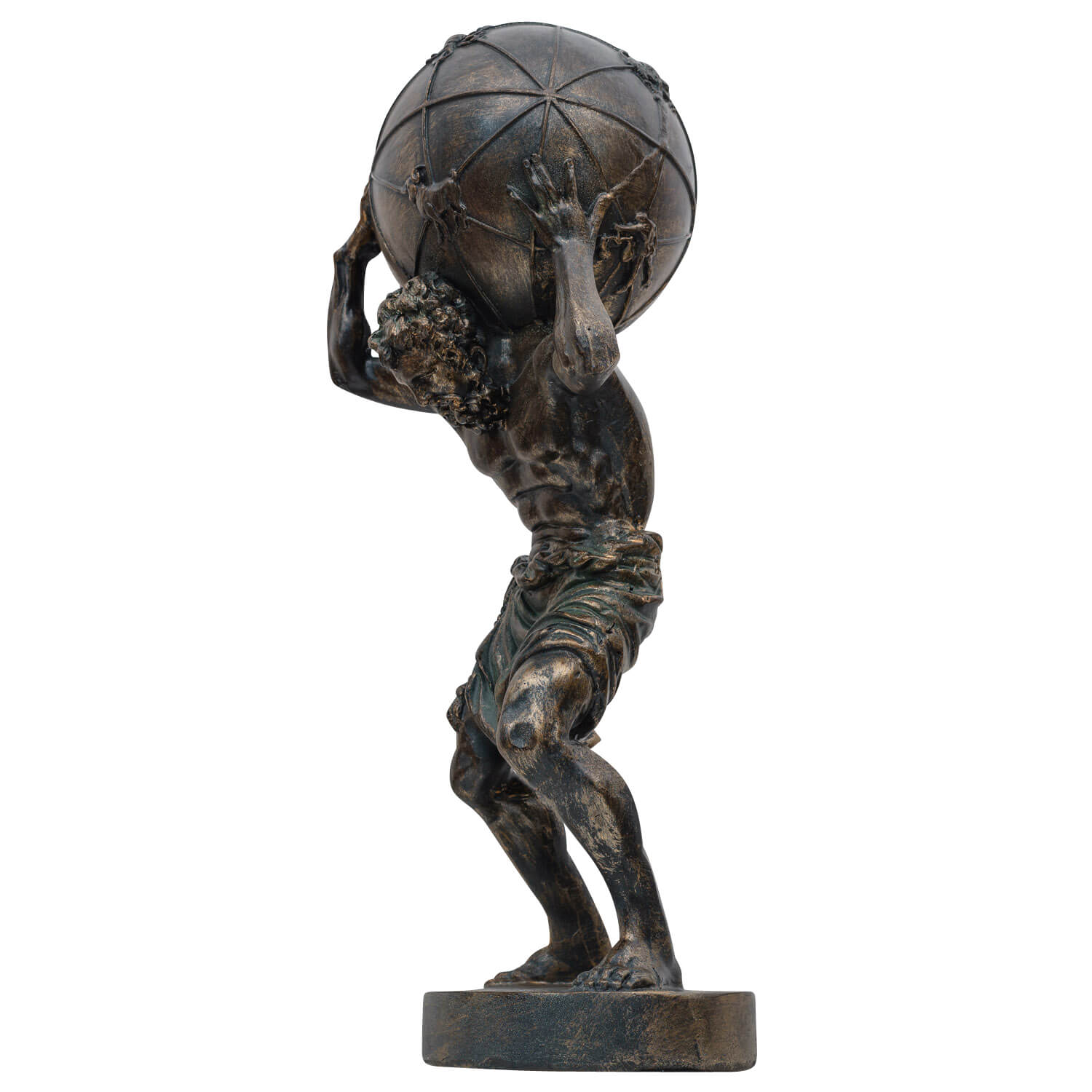 Atlas Träger der Weltkugel Titan Skulptur Figur Statue Antik-Stil 42cm