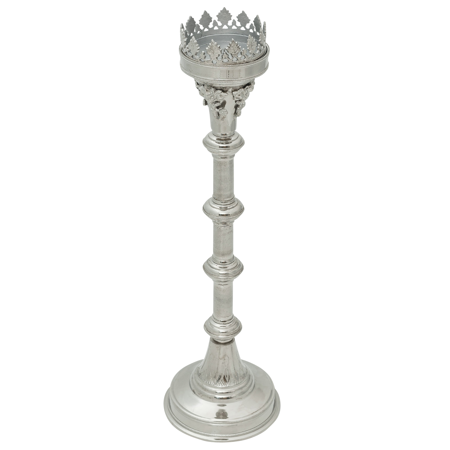 Kerzenleuchter 63cm Altarleuchter Kerzenständer Kirche Altar Antik-Stil silber