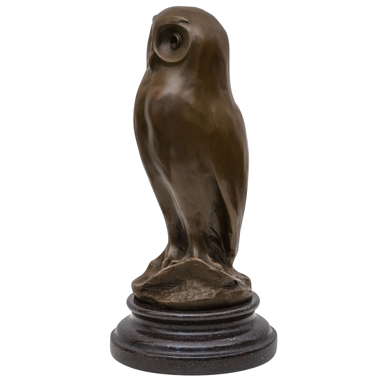 Bronzeskulptur Eule Uhu Vogel Bronze Bronzefigur Figur Skulptur 27cm
