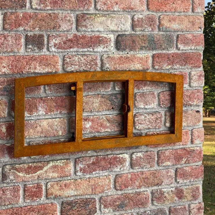 Stallfenster Fenster zum Öffnen Scheunenfenster Rost Eisen 63cm Antik-Stil