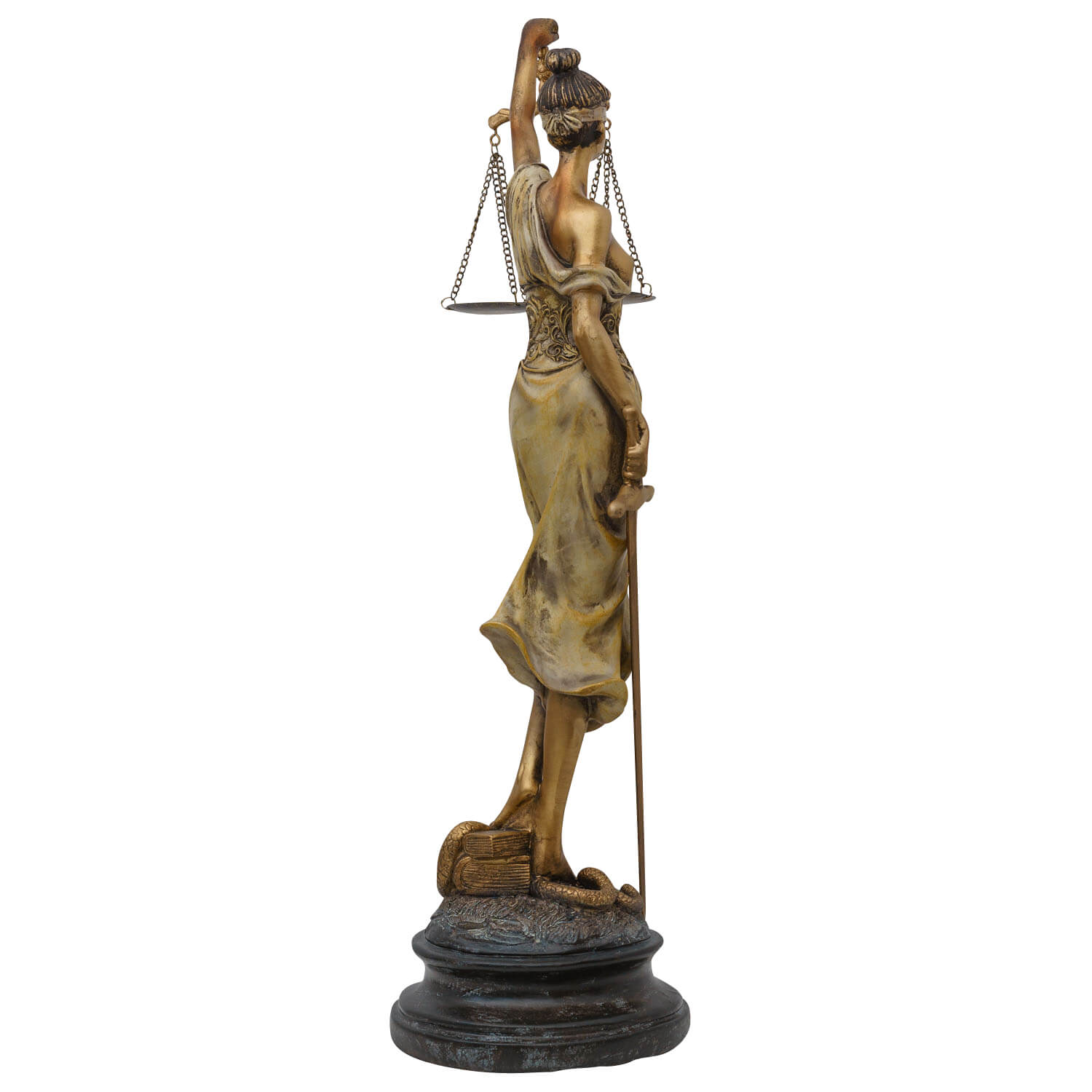 Skulptur Justitia Göttin der Gerechtigkeit Figur im Antik-Stil - 53cm