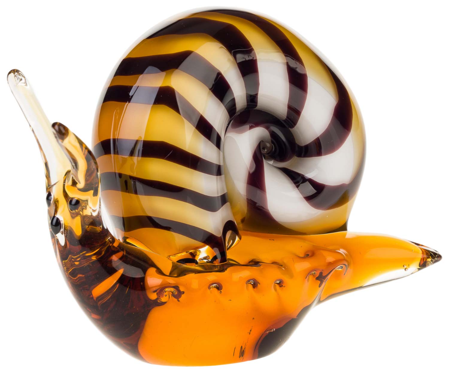 Glasfigur Schnecke Glas im Murano Antik Stil - 18cm