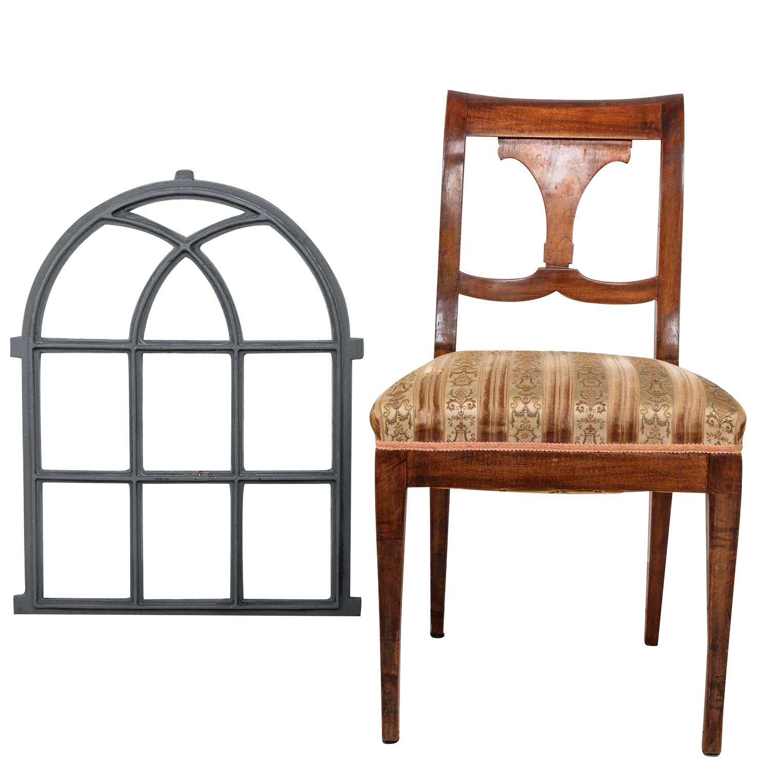 Fenster grau Stallfenster Eisenfenster Scheunenfenster Eisen 72cm Antik-Stil(f2)