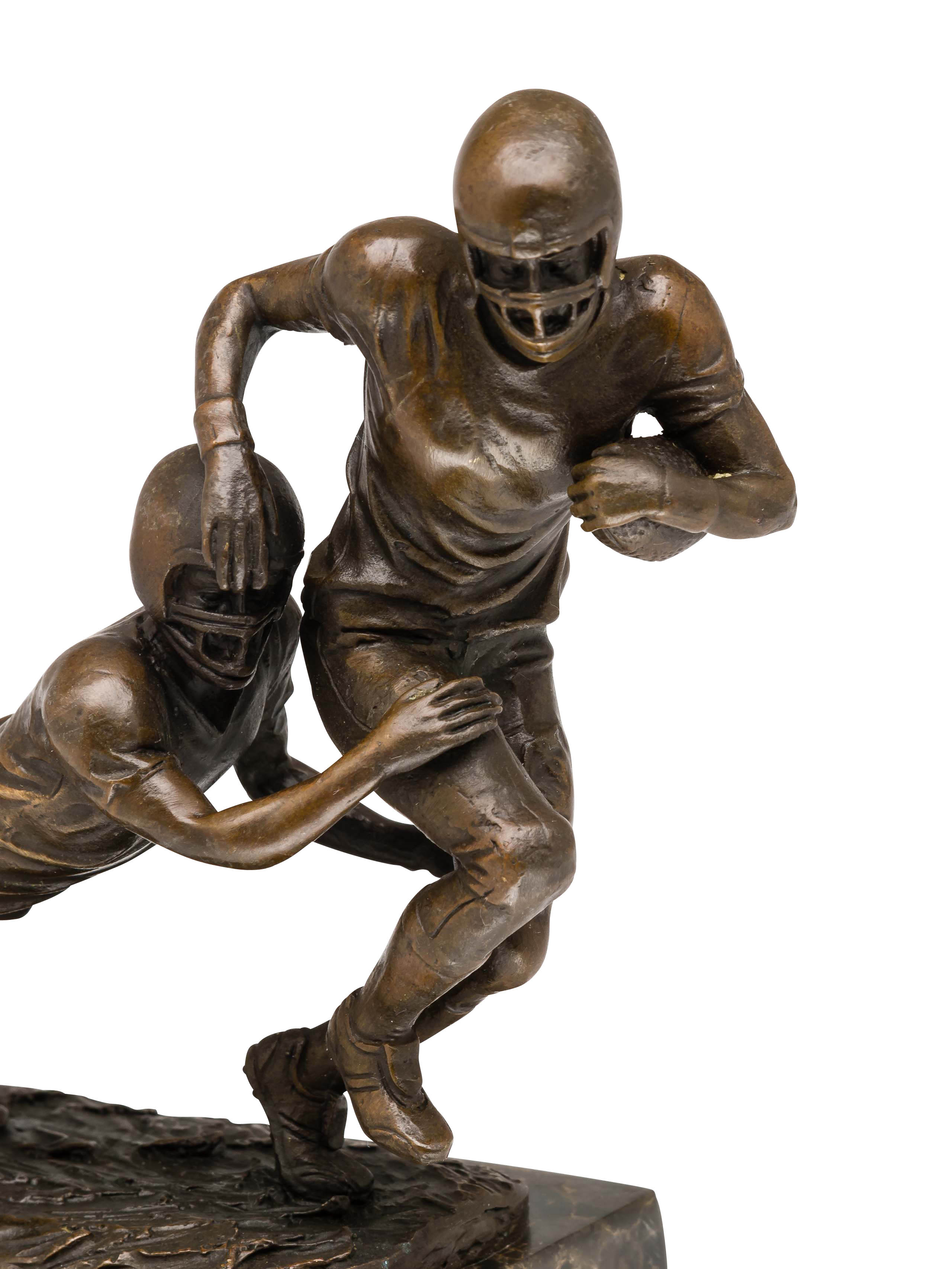 Bronzefigur American Football Bronze Trophäe Skulptur Pokal Super Bowl USA