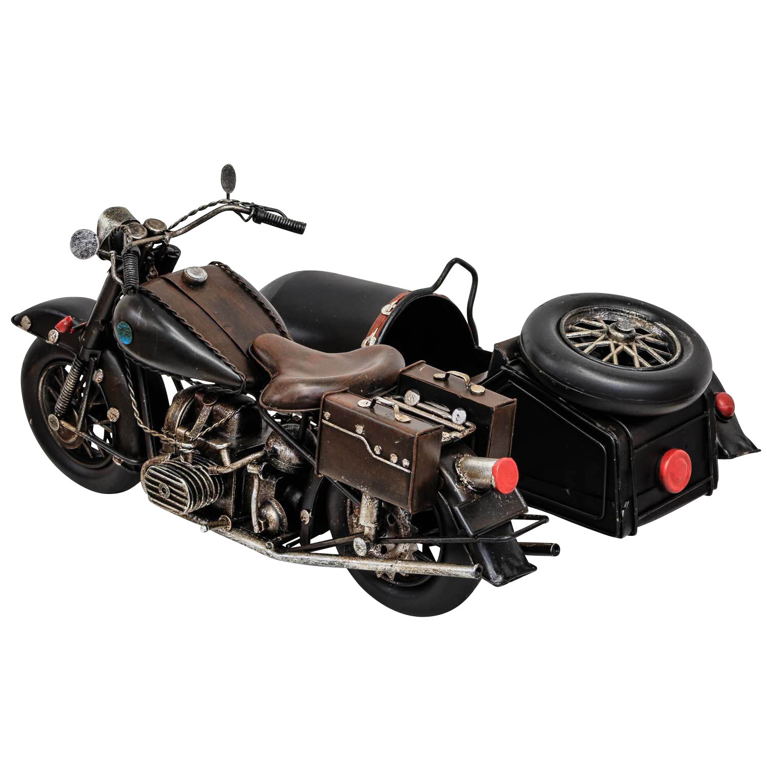 Modellmotorrad Nostalgie Blech Metall Motorrad Oldtimer Antik-Stil 35cm