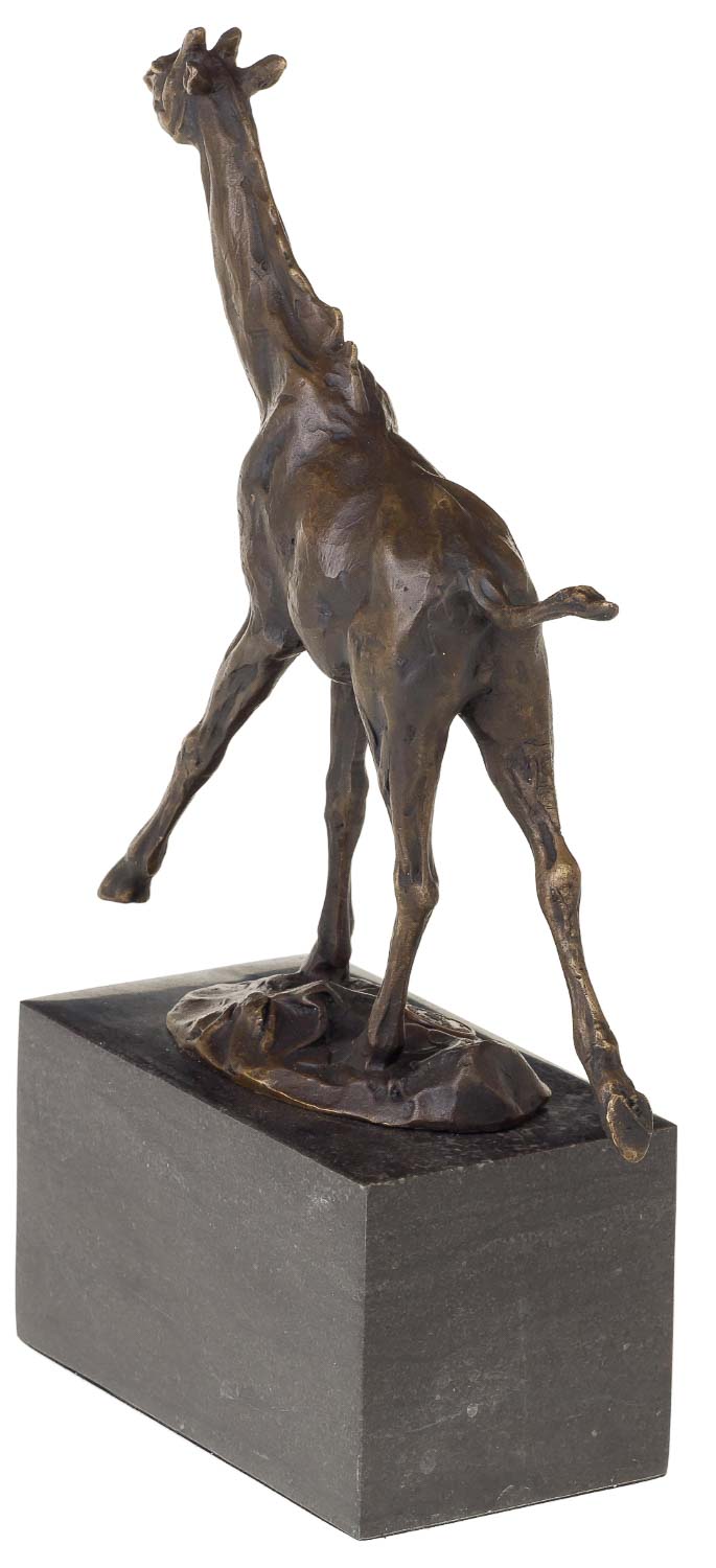 Bronzeskulptur Bronzeskulptur Bronze Giraffe Figur Statue im Antik-Stil 26cm