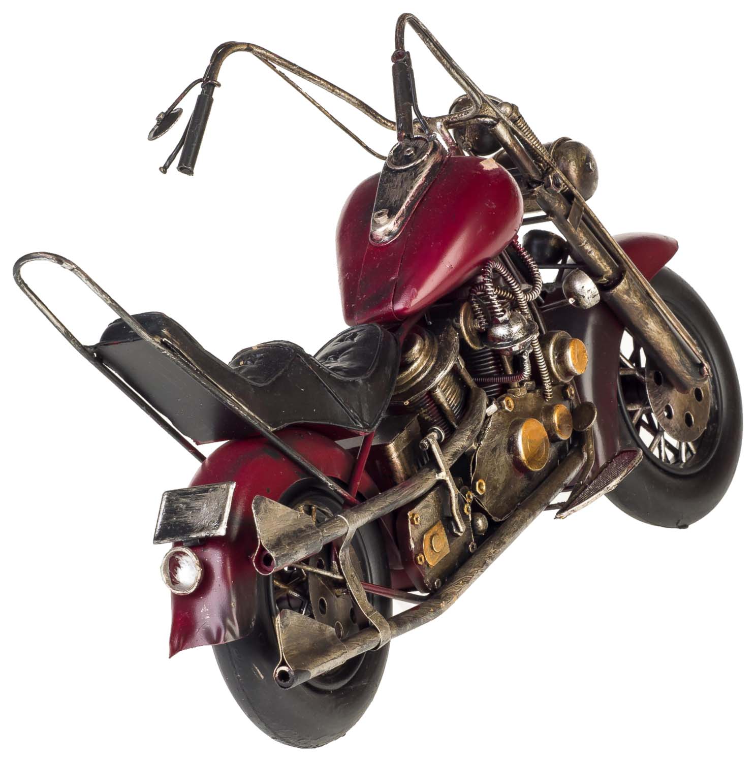Modell Chopper Modellmotorrad Motorrad Nostalgie Blech Metall Antik-Stil 41cm