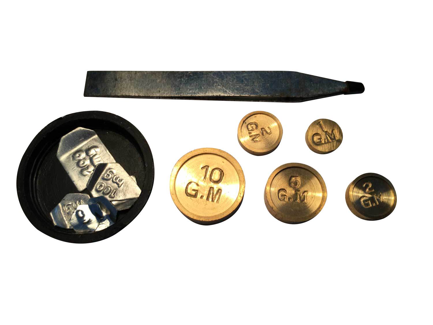 Waage Feinwaage Goldwaage im Etui Messing Apothekerwaage Antik-Stil - 19cm