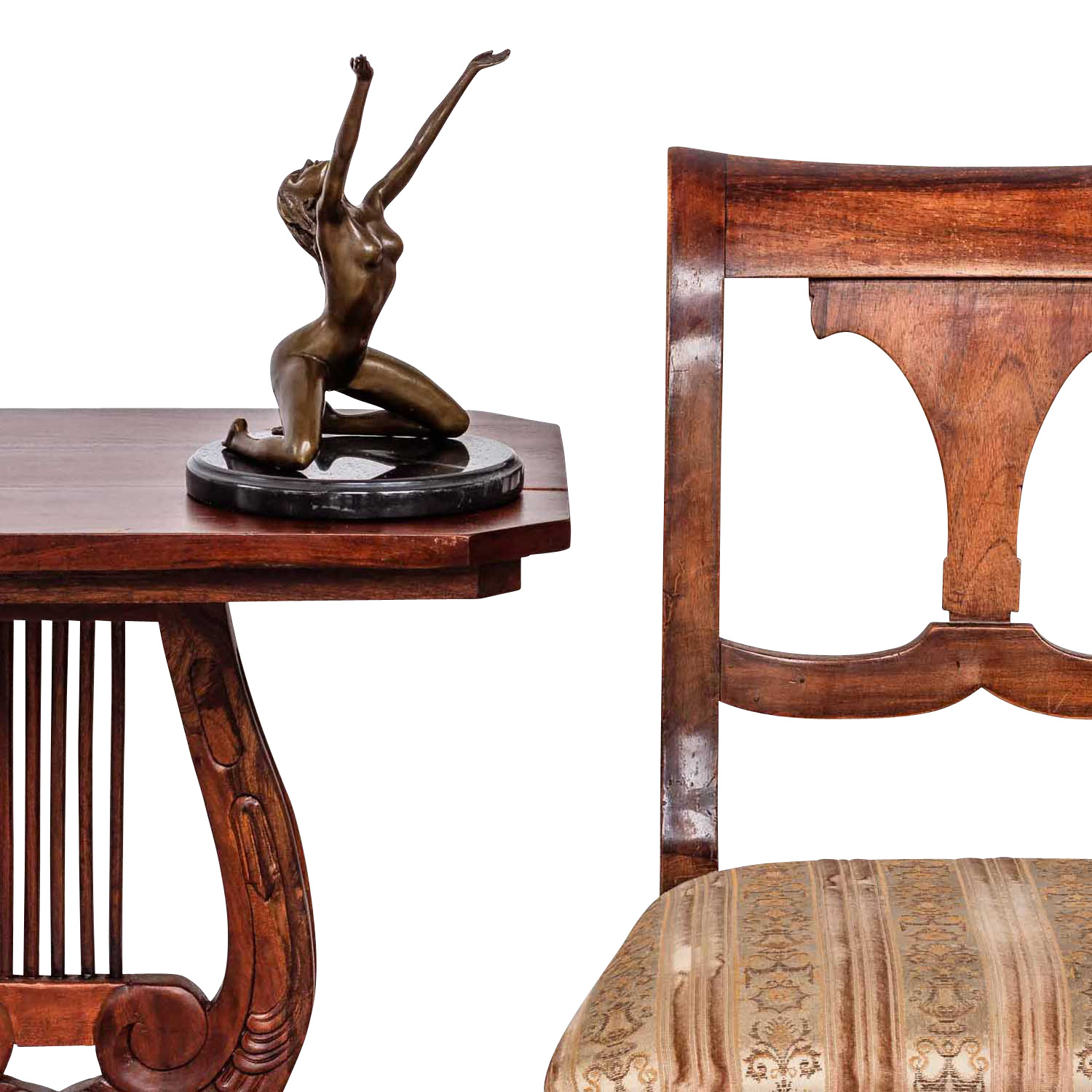 Bronzeskulptur Erotik Frau erotische Kunst Antik-Stil Bronze Figur Statue 25cm