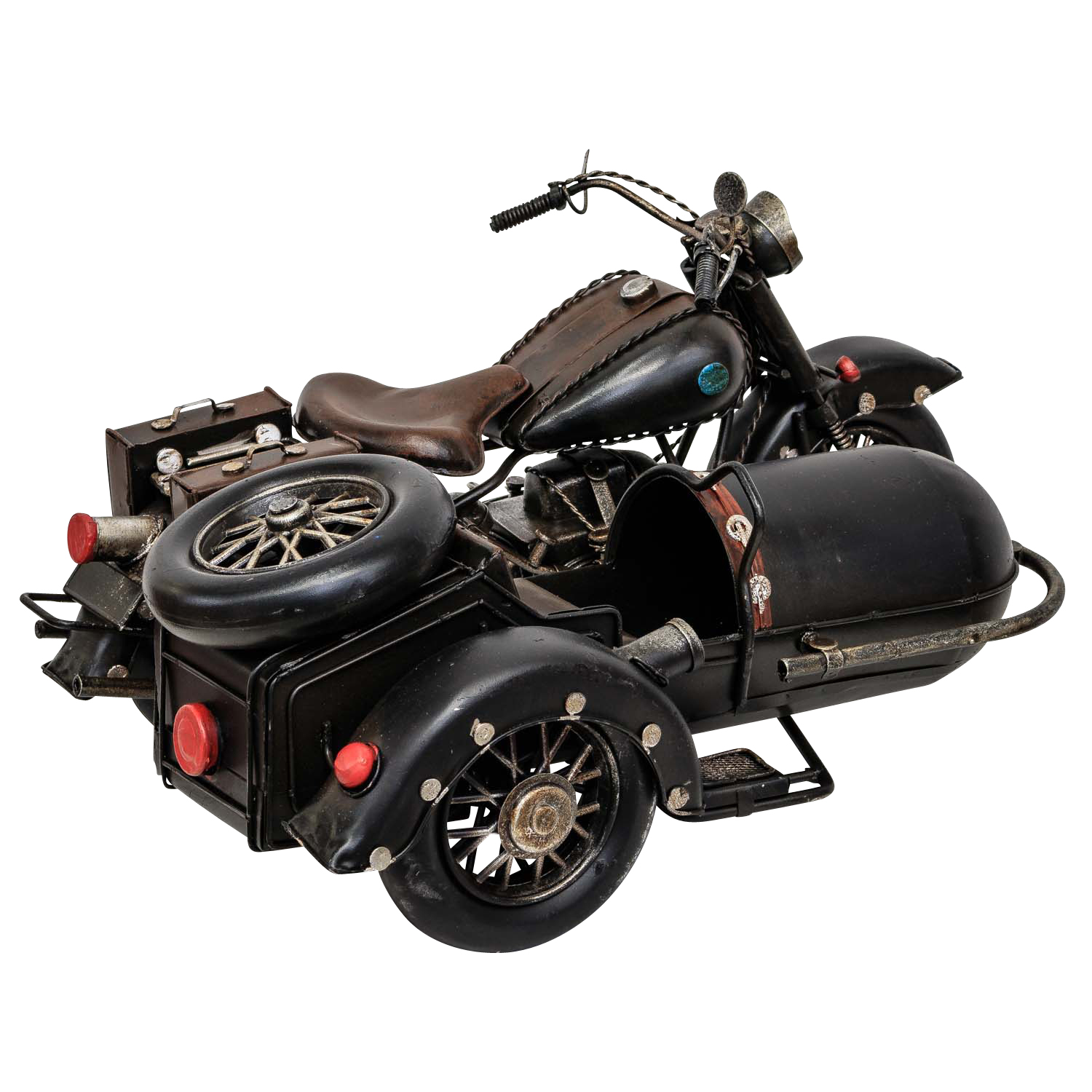 Modellmotorrad Nostalgie Blech Metall Motorrad Oldtimer Antik-Stil 35cm