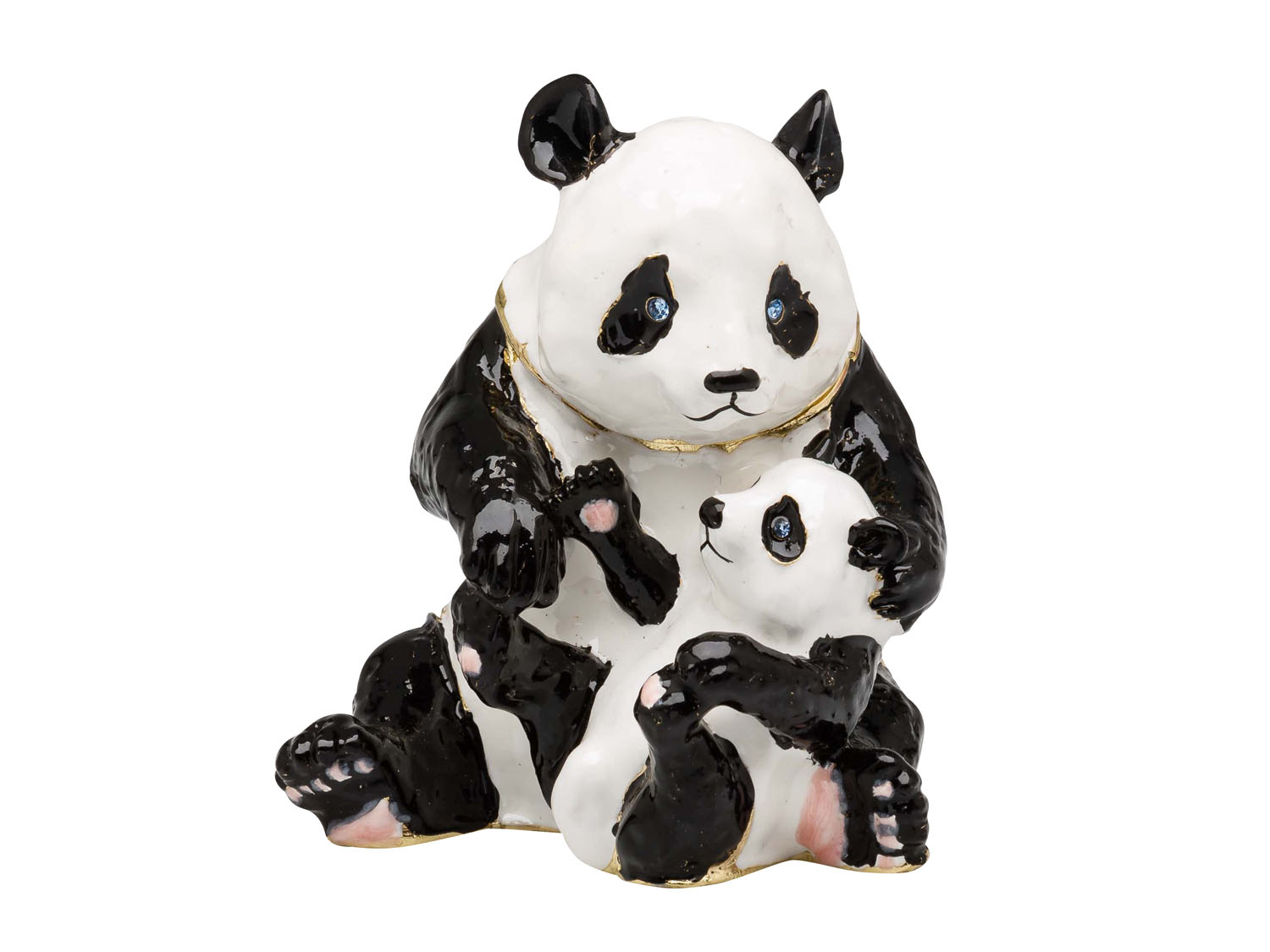 Panda Bär Pillendose Schmuckdose Dose Pillenbox Box Dose Pille Figur Schatulle