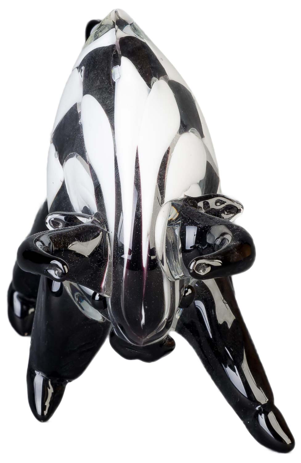 Glasfigur Figur Skulptur Stier Bulle Glas Glasskulptur Murano Antik-Stil - 33cm