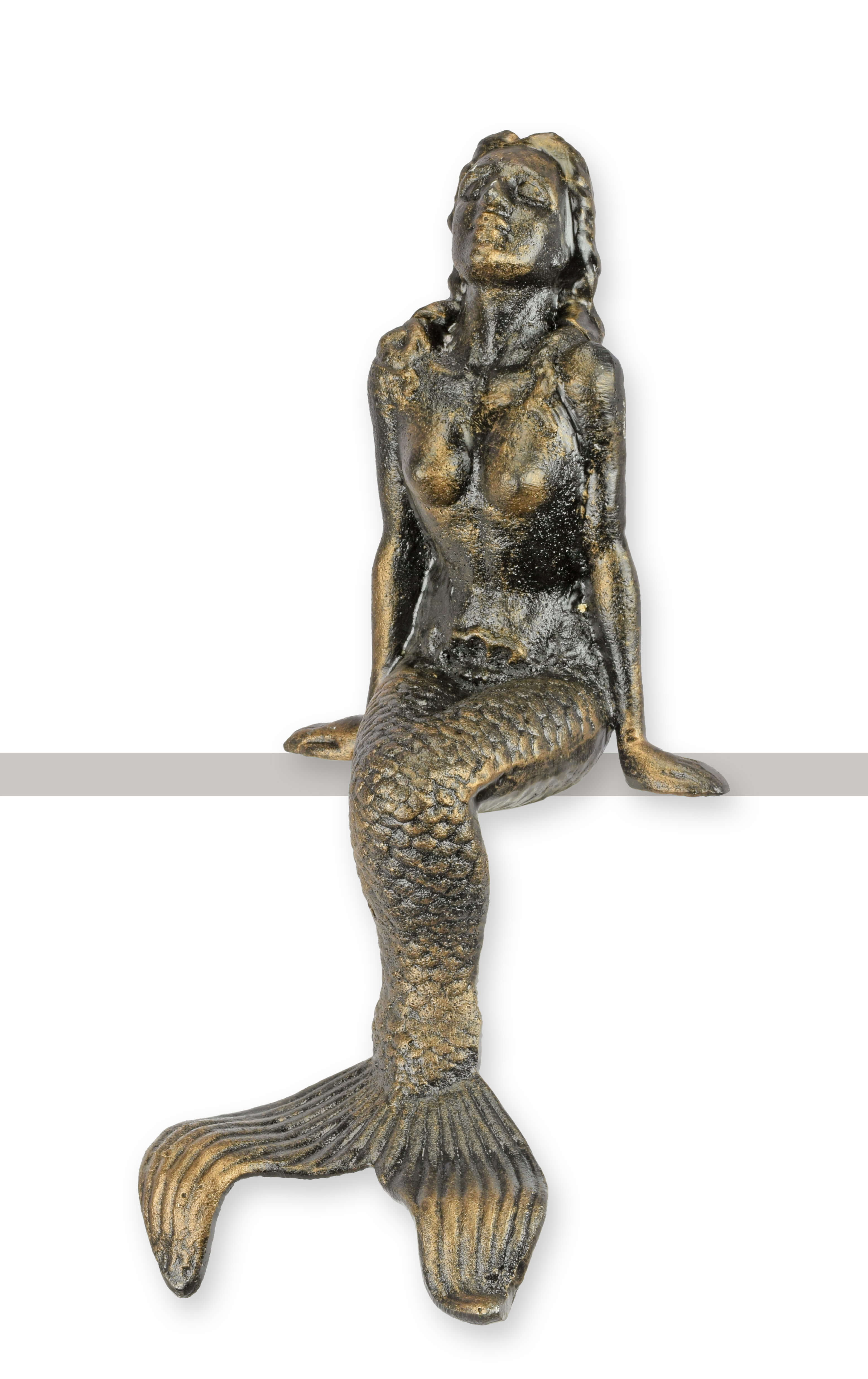 Meermädchen, Bronzefigur, Skulptur, Meereswesen, Mermaid