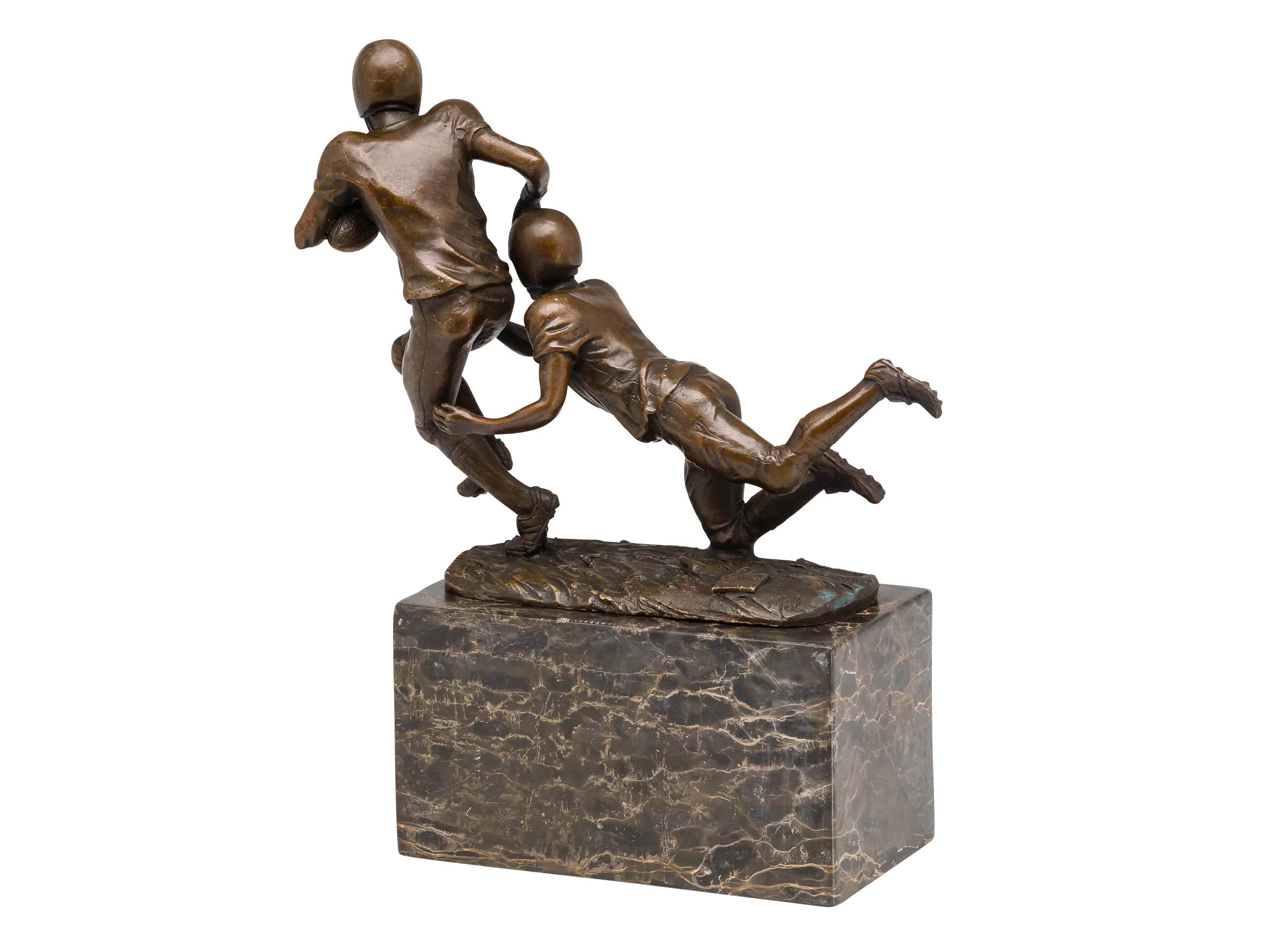 Bronzefigur American Football Bronze Trophäe Skulptur Pokal Super Bowl USA