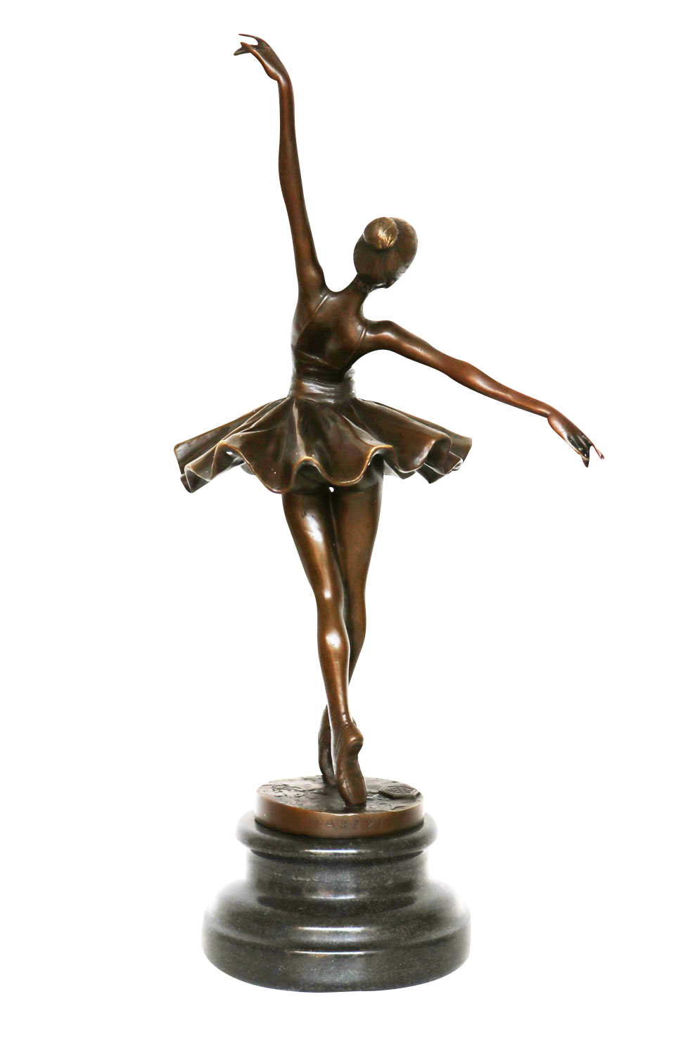 Bronzeskulptur Tänzerin Ballerina nach Degas Ballet Bronze Figur Replika e