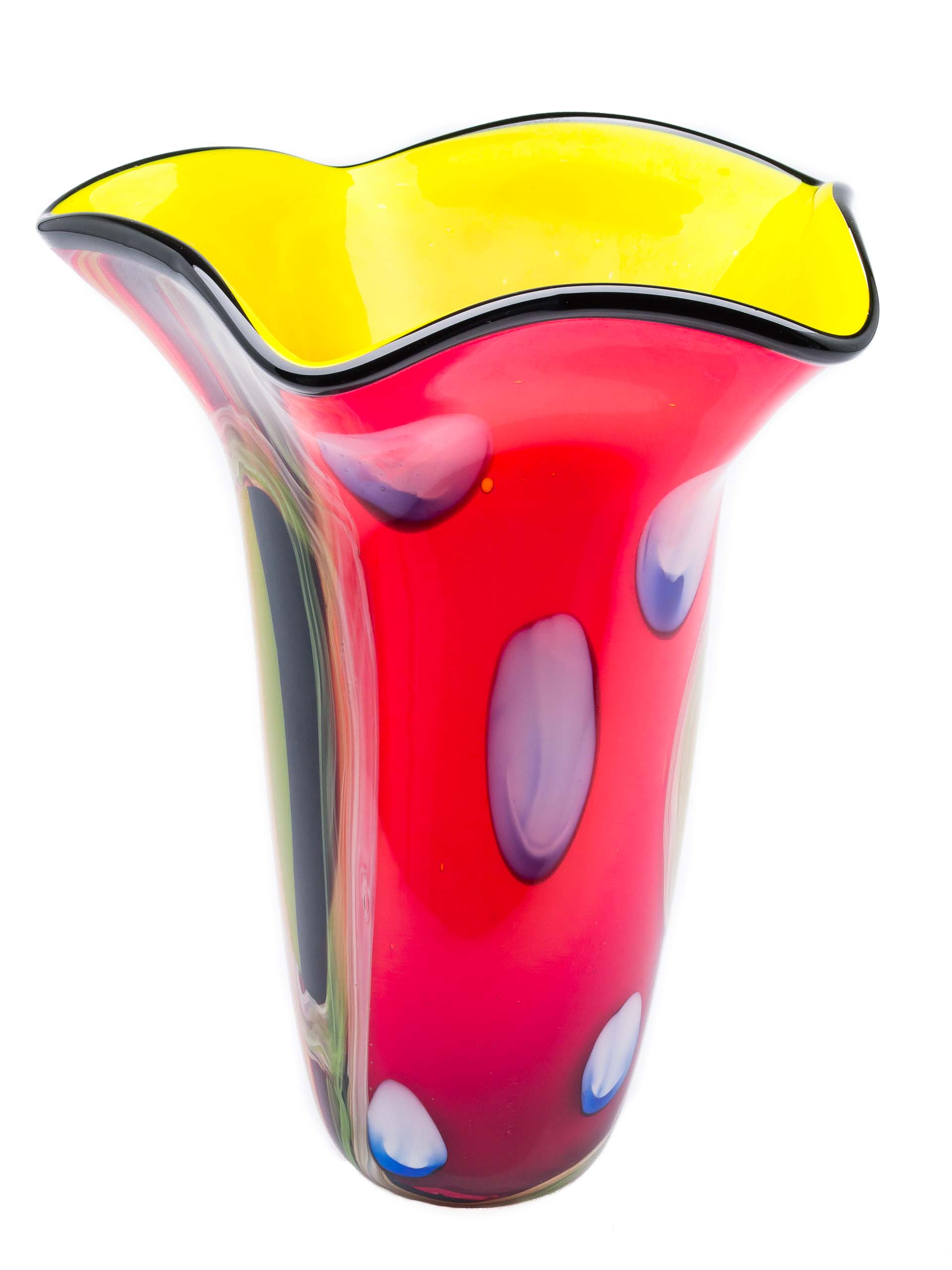 im-glas235671518b3528b Glasvase 3,5kg Glas Vase Italien Murano antik Stil Höhe 32cm schwere Tischvase