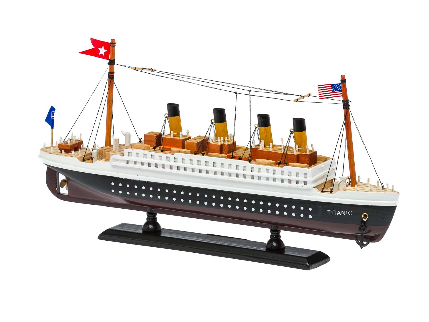 2016-02-012_Auktionshaus_028 Modellschiff Titanic Schiffsmodel Schiff Holz 35cm Maritime Dekoration ship wood
