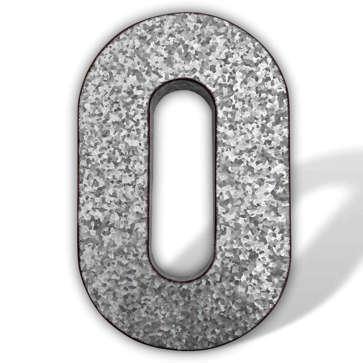 XXL 52cm letra digito numero zinc metal decoracion jardin 3D