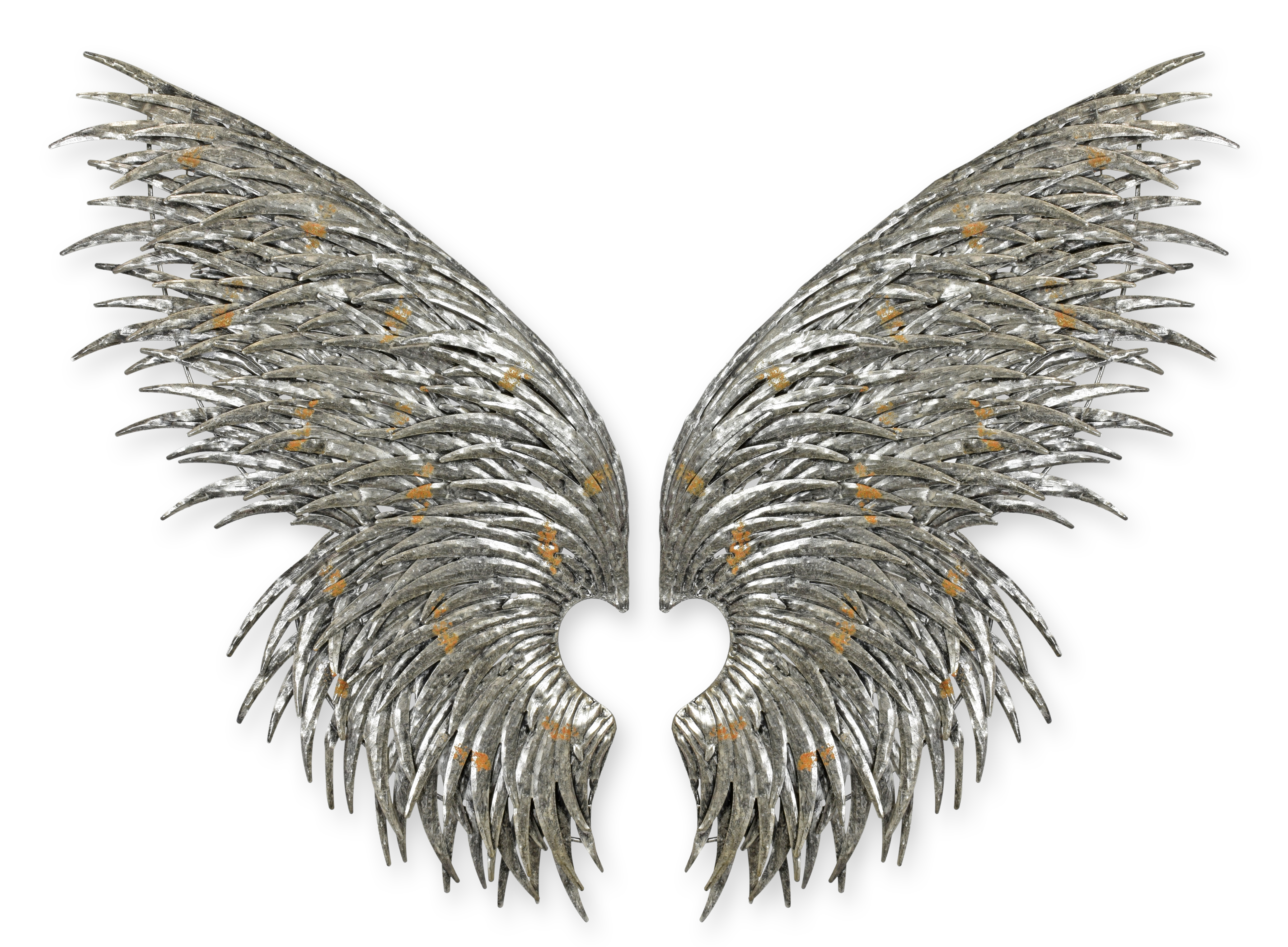 Un par de alas de ángel para colgar en la pared. réplica diseño retro decoración