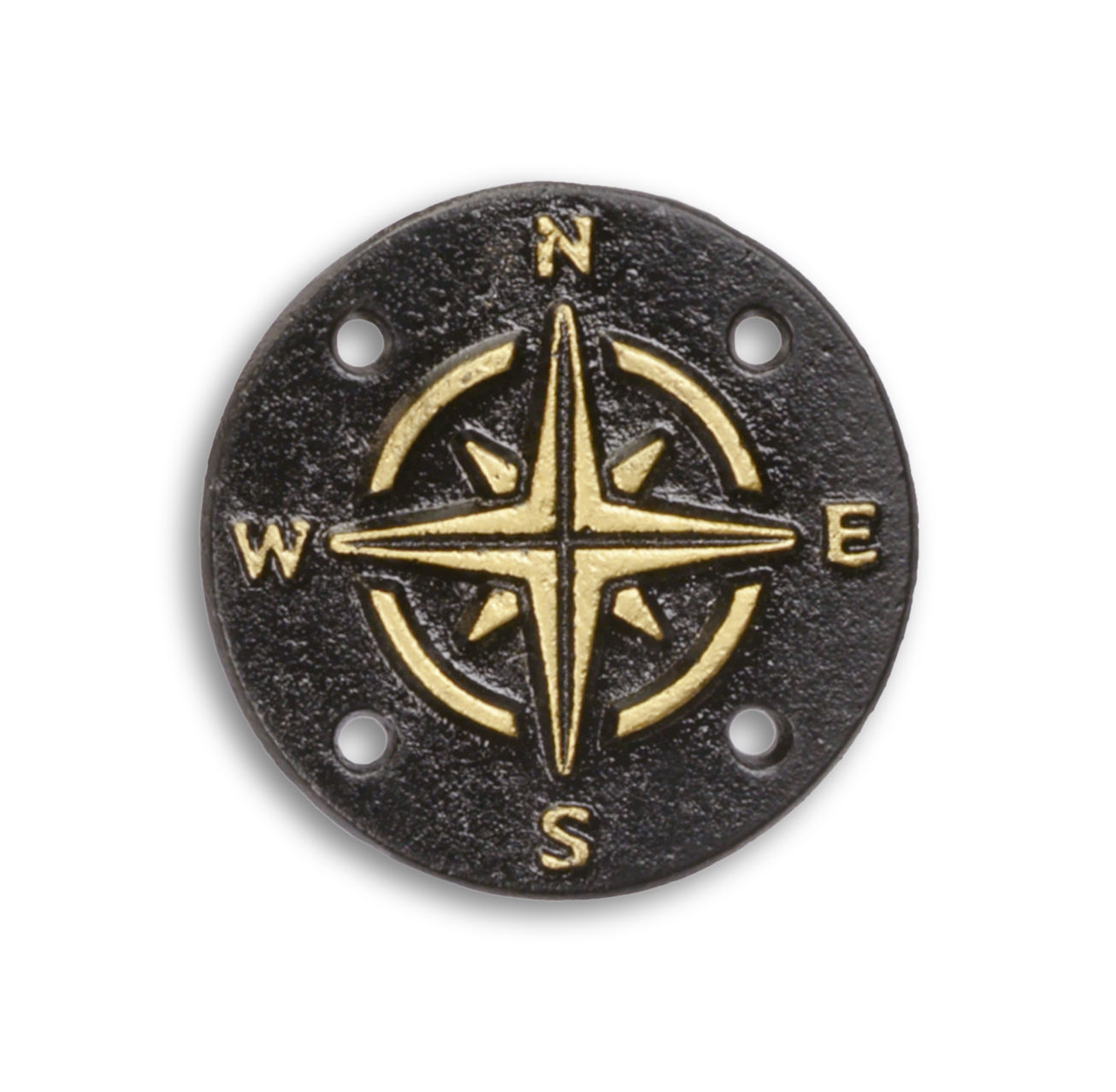 Una placa de brújula de hierro fundido réplica diseño retro decoración