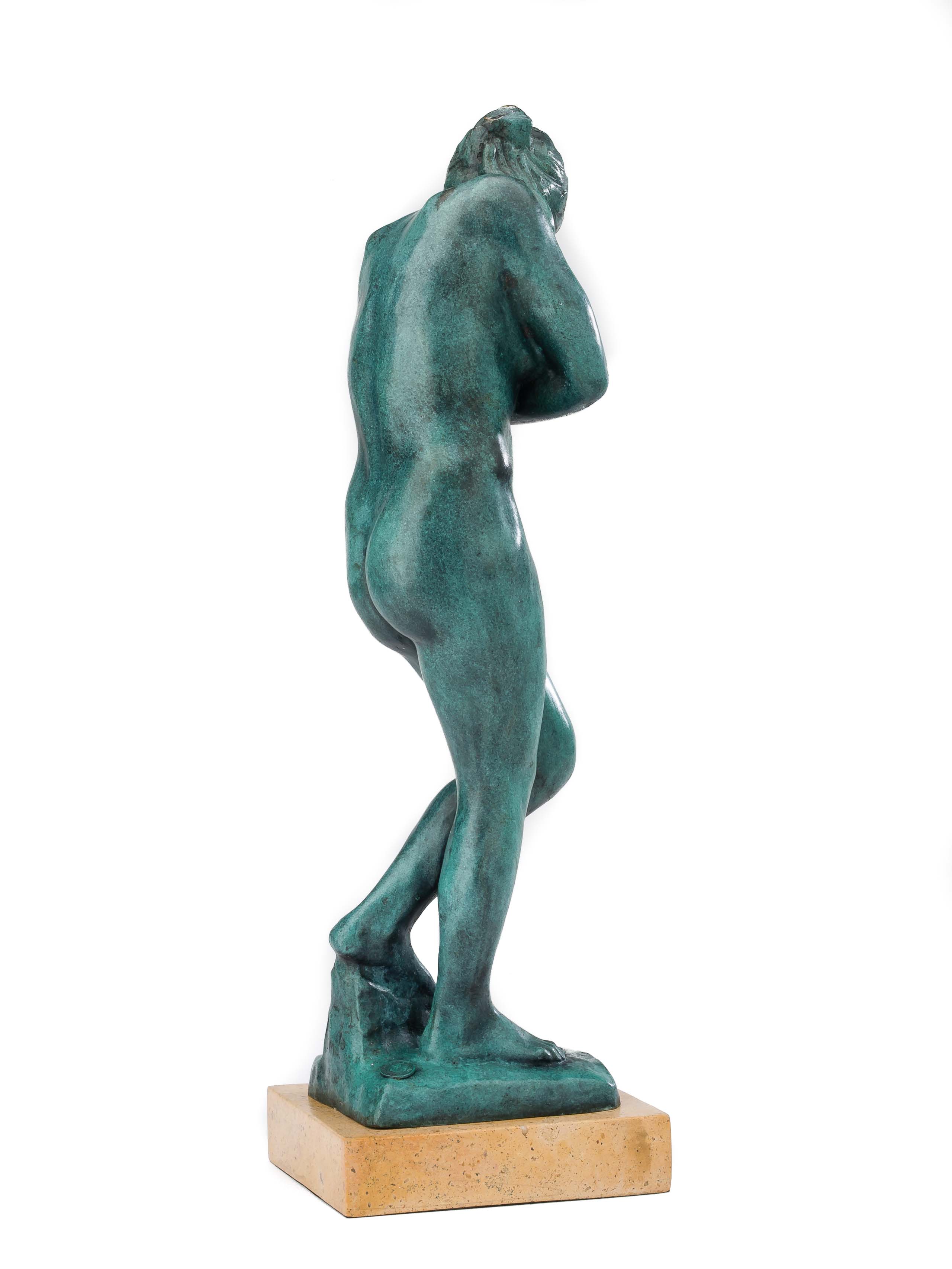 Bronze 46cm Dame Akt Erotik Nude Bronzefigur Bronzeskulptur antik Stil sculpture