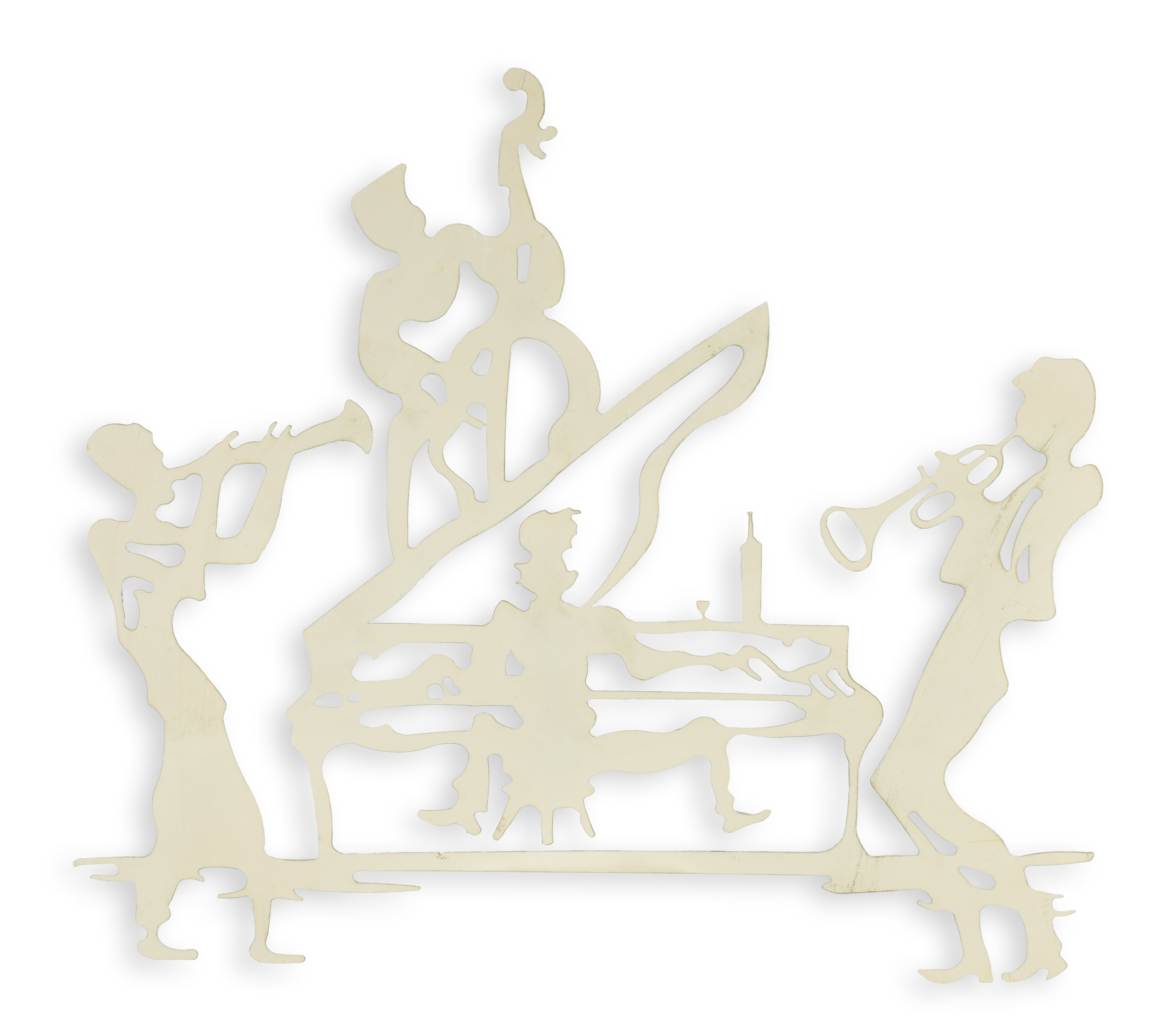 Decoración de pared con músicos réplica diseño retro decoración