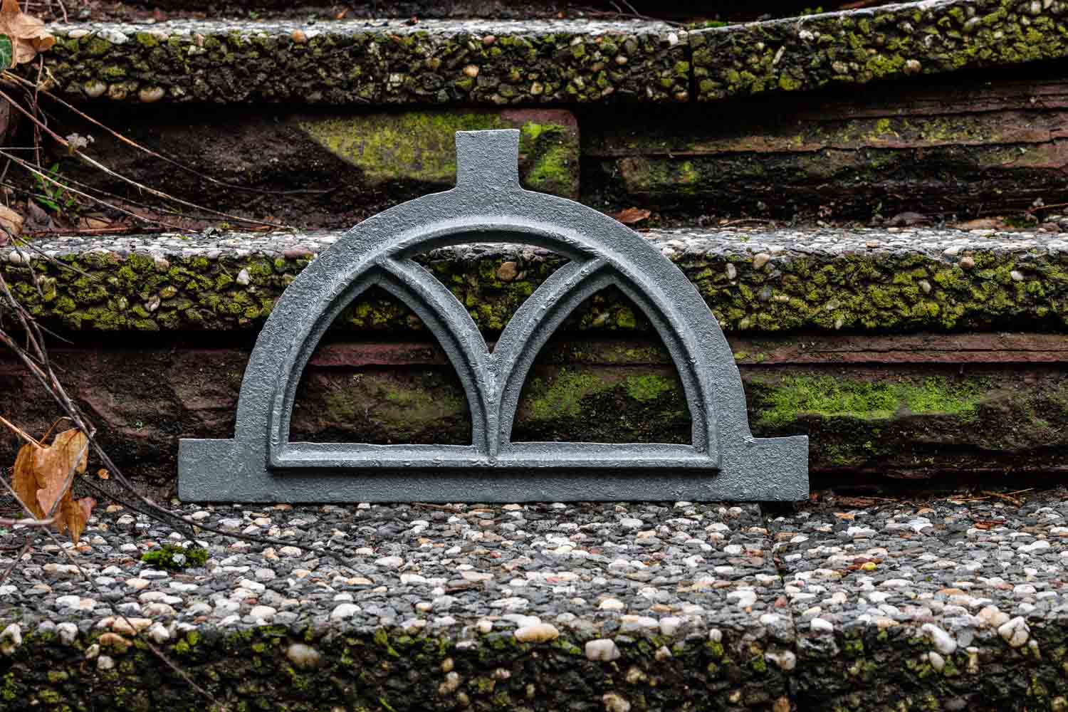 Fenster grau Stallfenster Eisenfenster Scheunenfenster Eisen 32cm Antik-Stil (c)